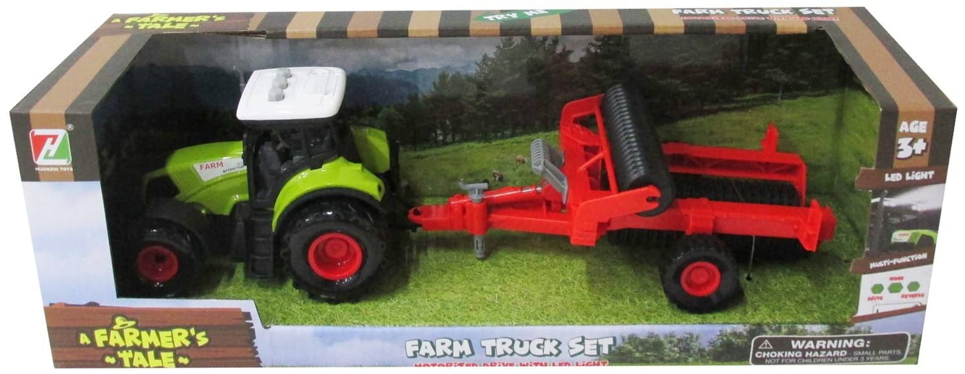 

TRAKTOR Z PRZYCZEPĄ Z DŹWIĘKIEM I ŚWIATŁ