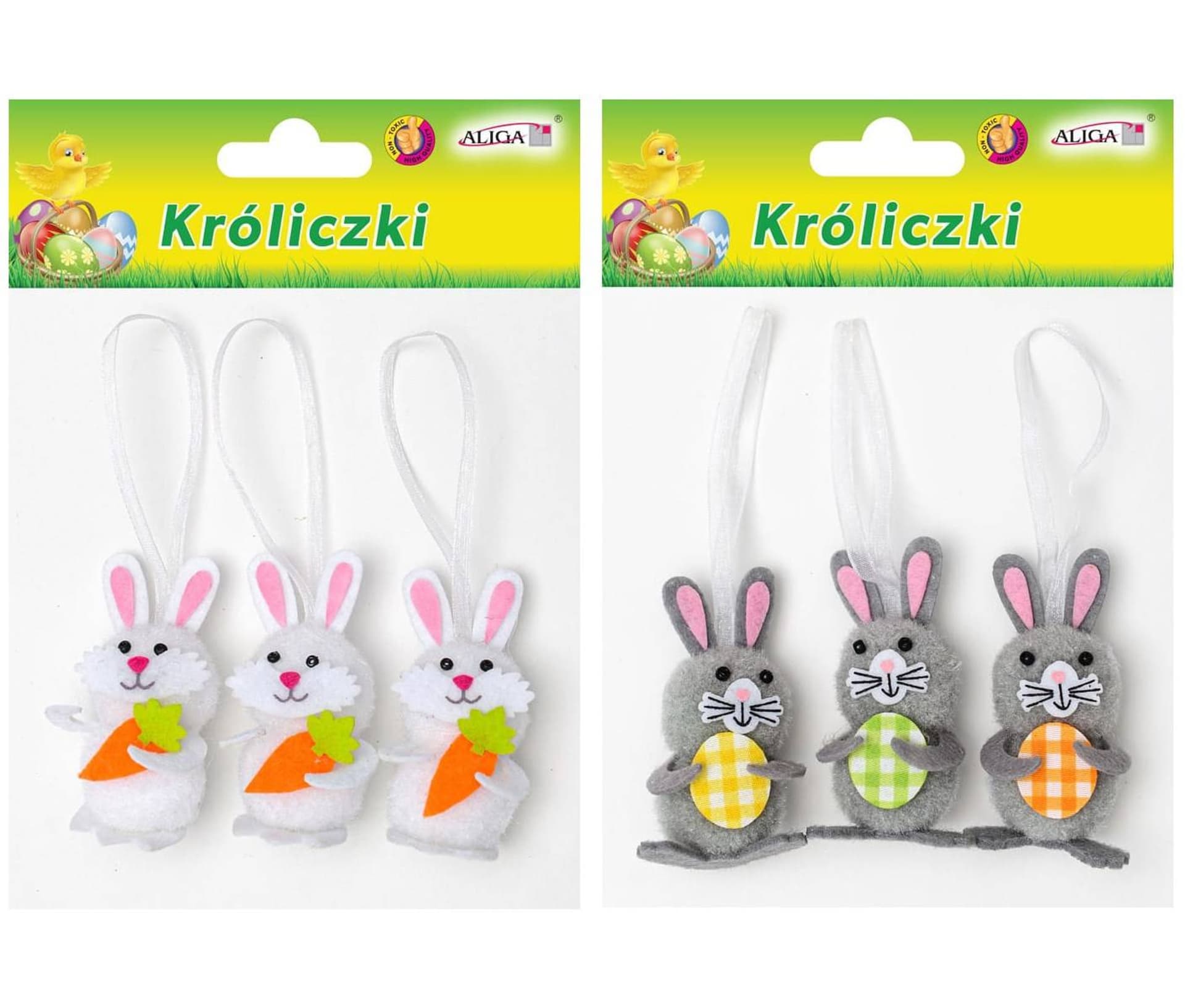 

Króliczki z zawieszką białe/szare wys.7cm (3szt.) WPK-8988 ALIGA, 3szt.) wpk-8988 alig