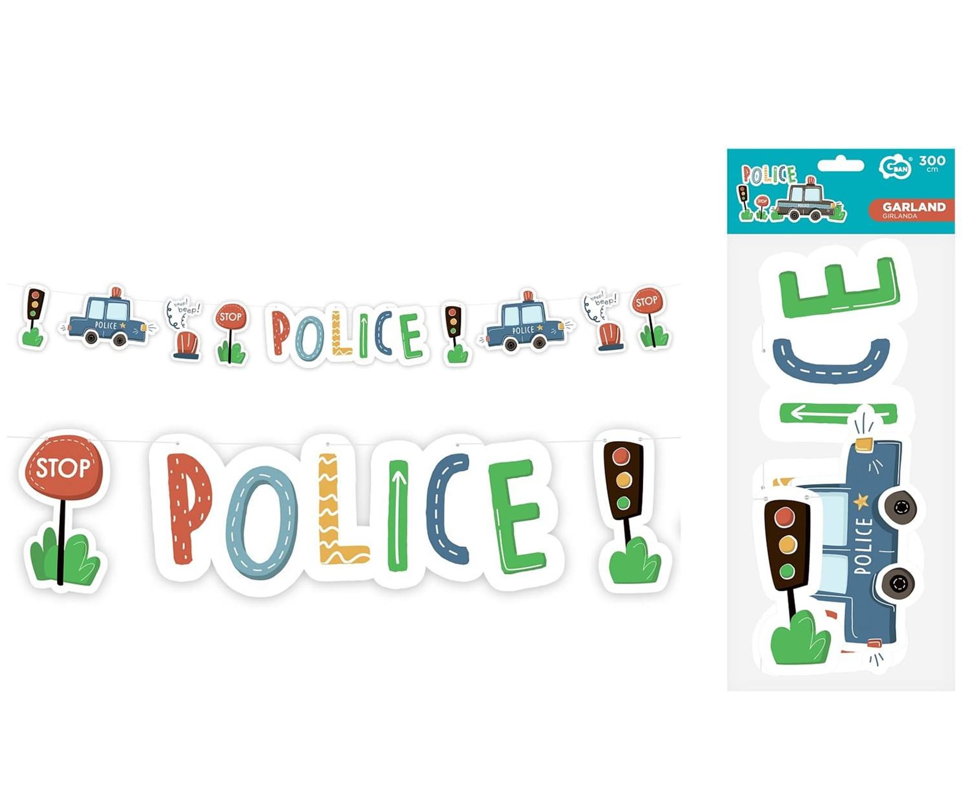 

GIRLANDA POLICE 300cm