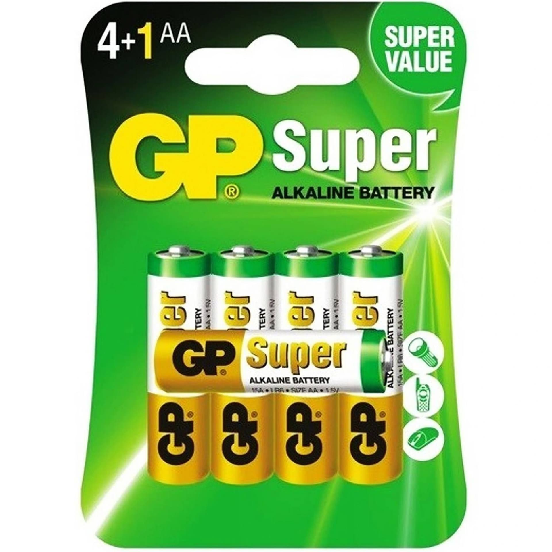 

5 szt. Bateria alkaliczna GP SUPER LR06. (1LM)