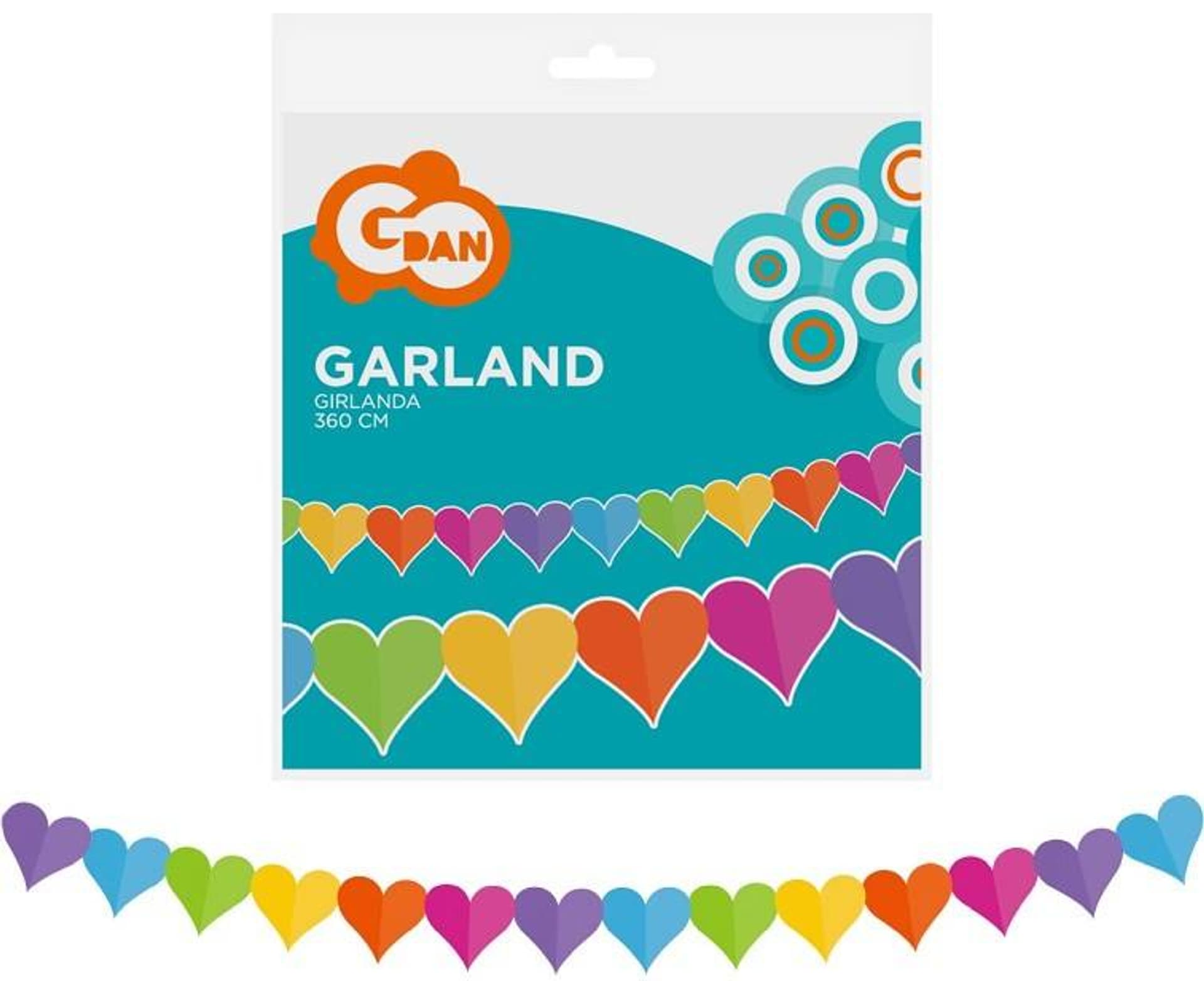 

GIRLANDA KOLOROWE SERDUSZKA