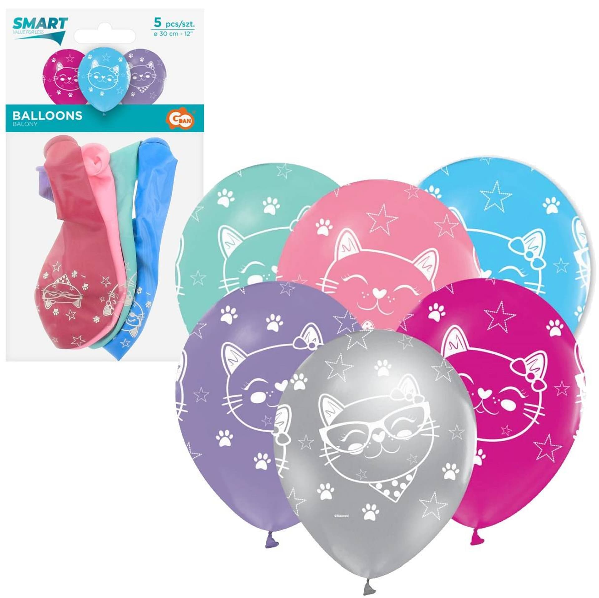 

BALONY KOTY 12 5 SZTUK