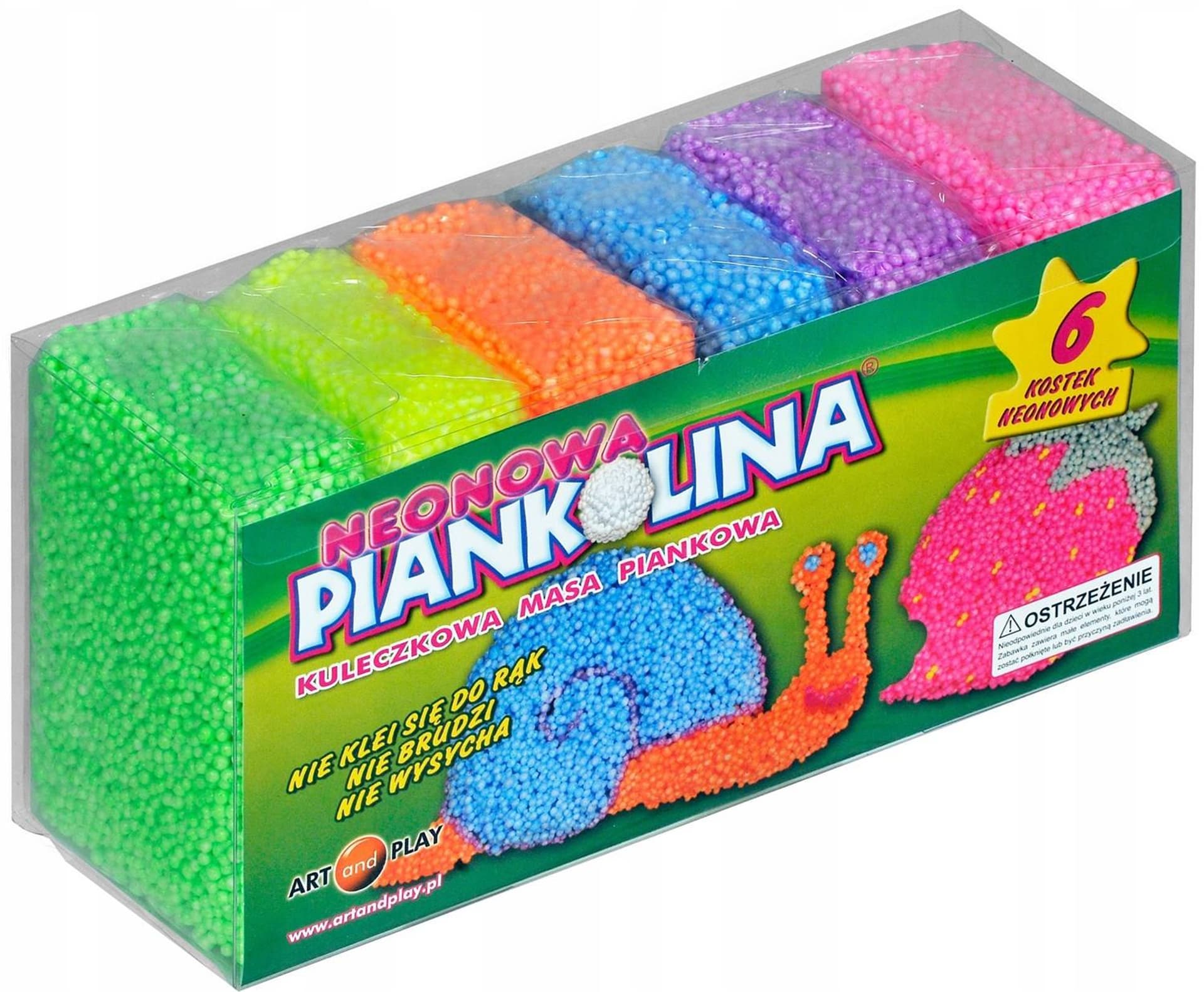 

MASA PIANKOWA PIANKOLINA 6 KOLORÓW NEONOWA