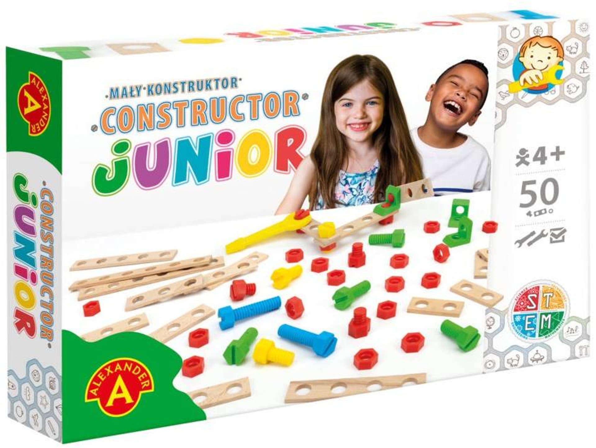 

MAŁY KONSTUKTOR JUNIOR 50 ELEMENTÓW