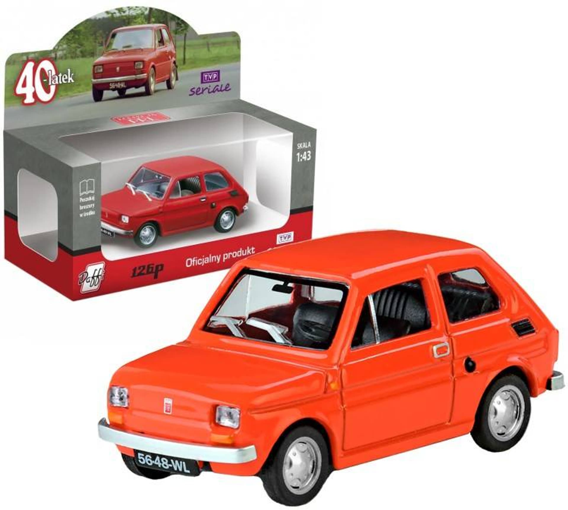 

KOLEKCJA PRL FIAT 126P *40-LATEK* 1:43