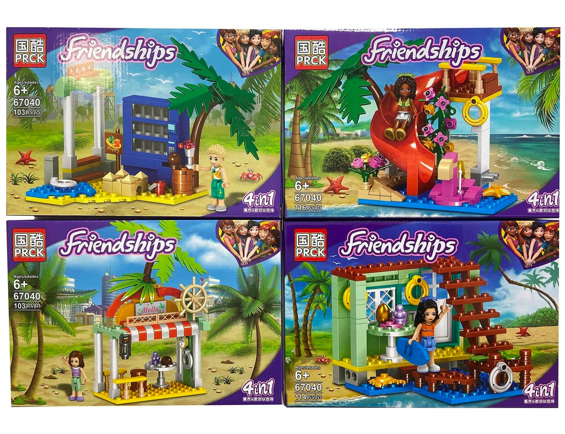 

KLOCKI FRIENDSHIP 4 WZORY +100 ELEMENTÓW