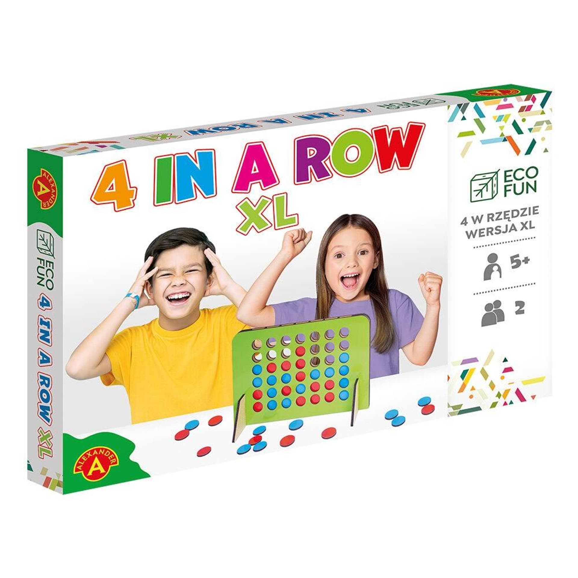 

GRA 4 W RZĘDZIE DREWNIANE XL