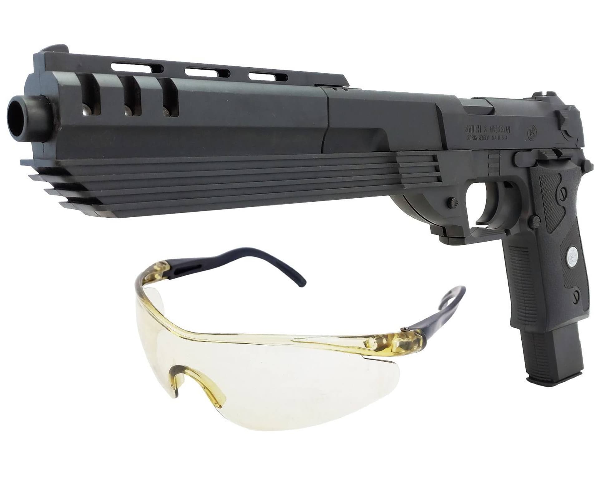 

PISTOLET NA KULKI Z OKULARAMI