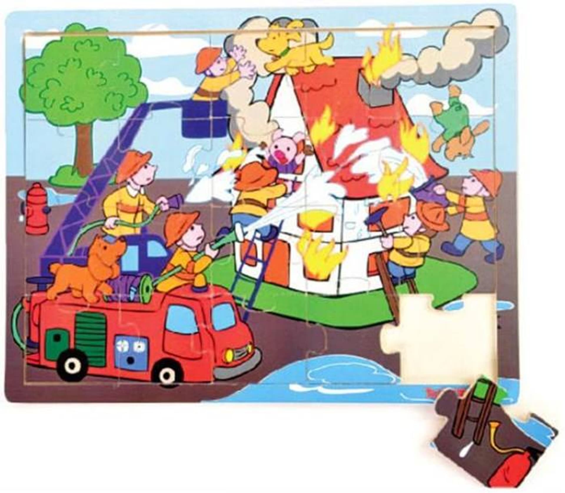 

PUZZLE DREWNIANE STRAŻACY 20 ELEMENTÓW