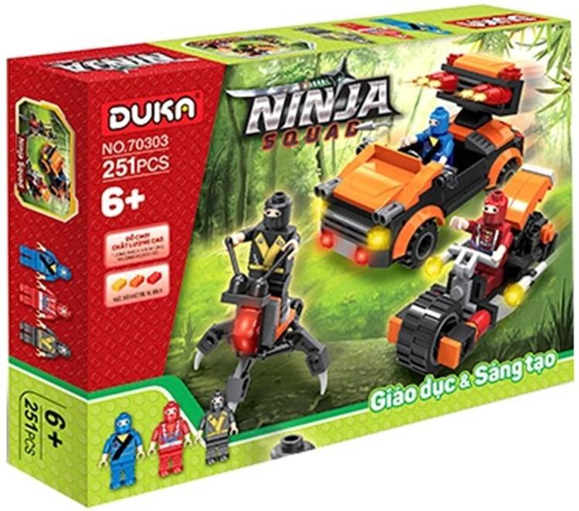 

KLOCKI NINJA 70303 - 251 ELEMENTÓW