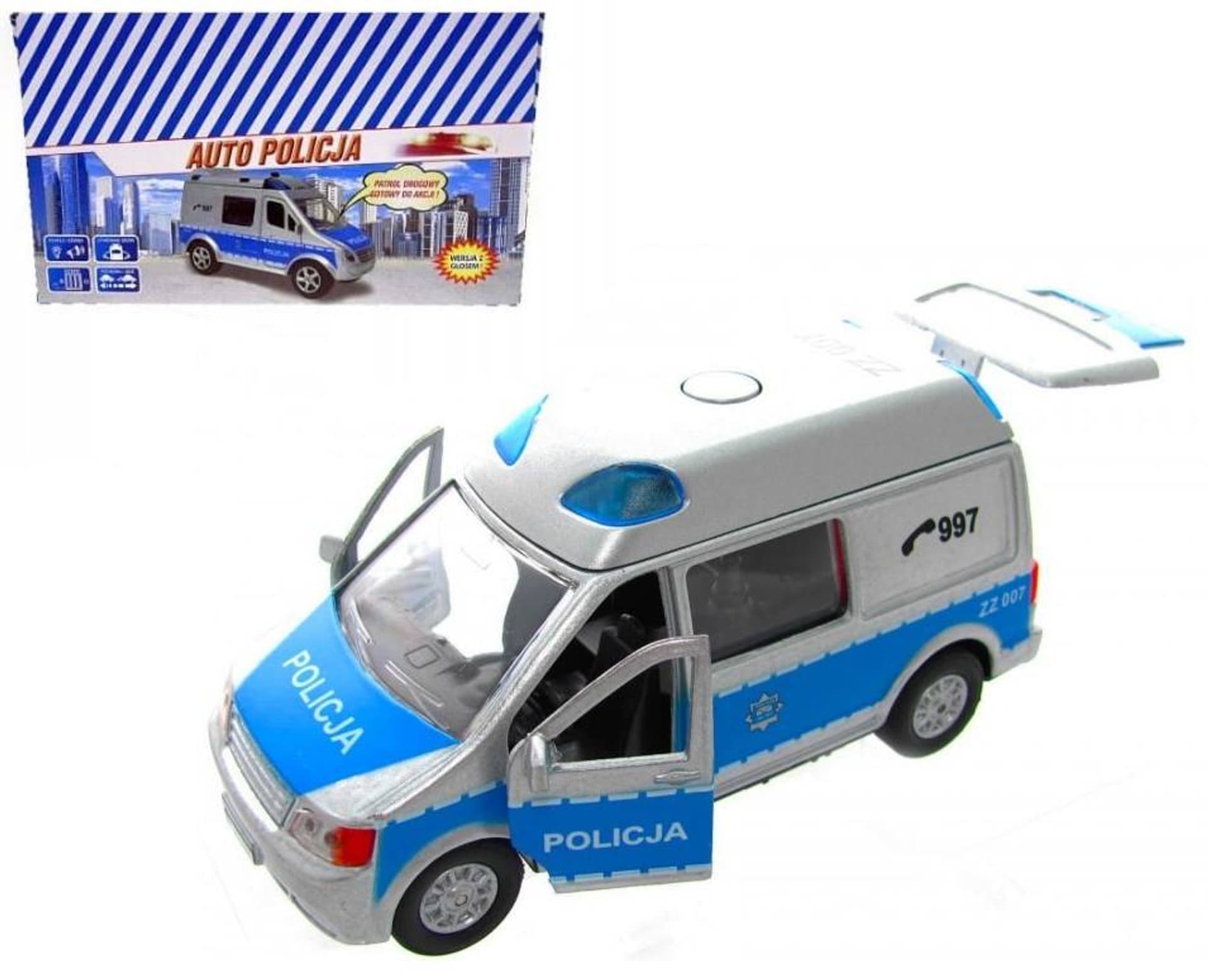 

AUTO POLICJA VAN Z DŹWIĘKIEM