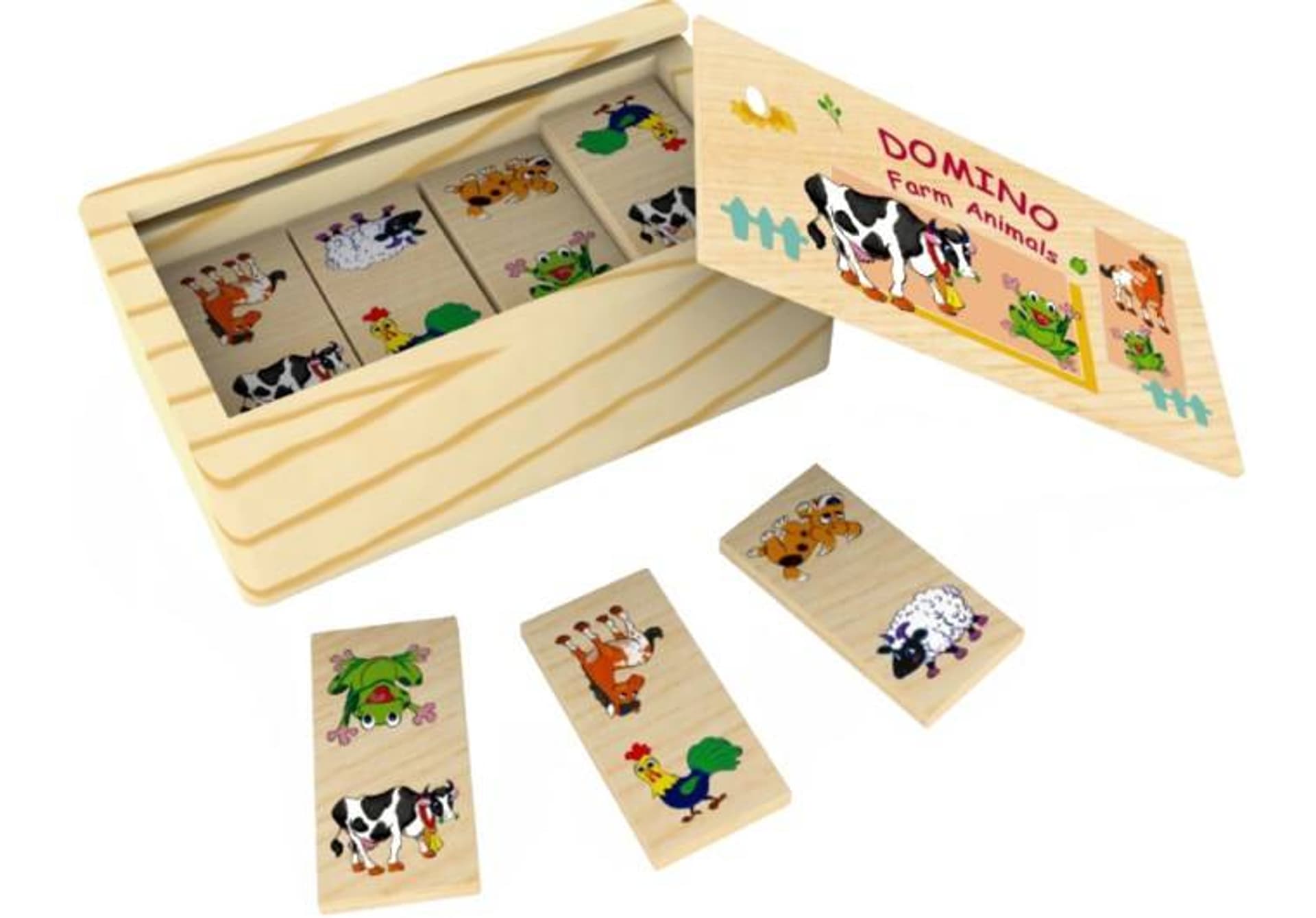 

DOMINO DREWNIANE ZWIERZAKI FARMA 28 ELEM