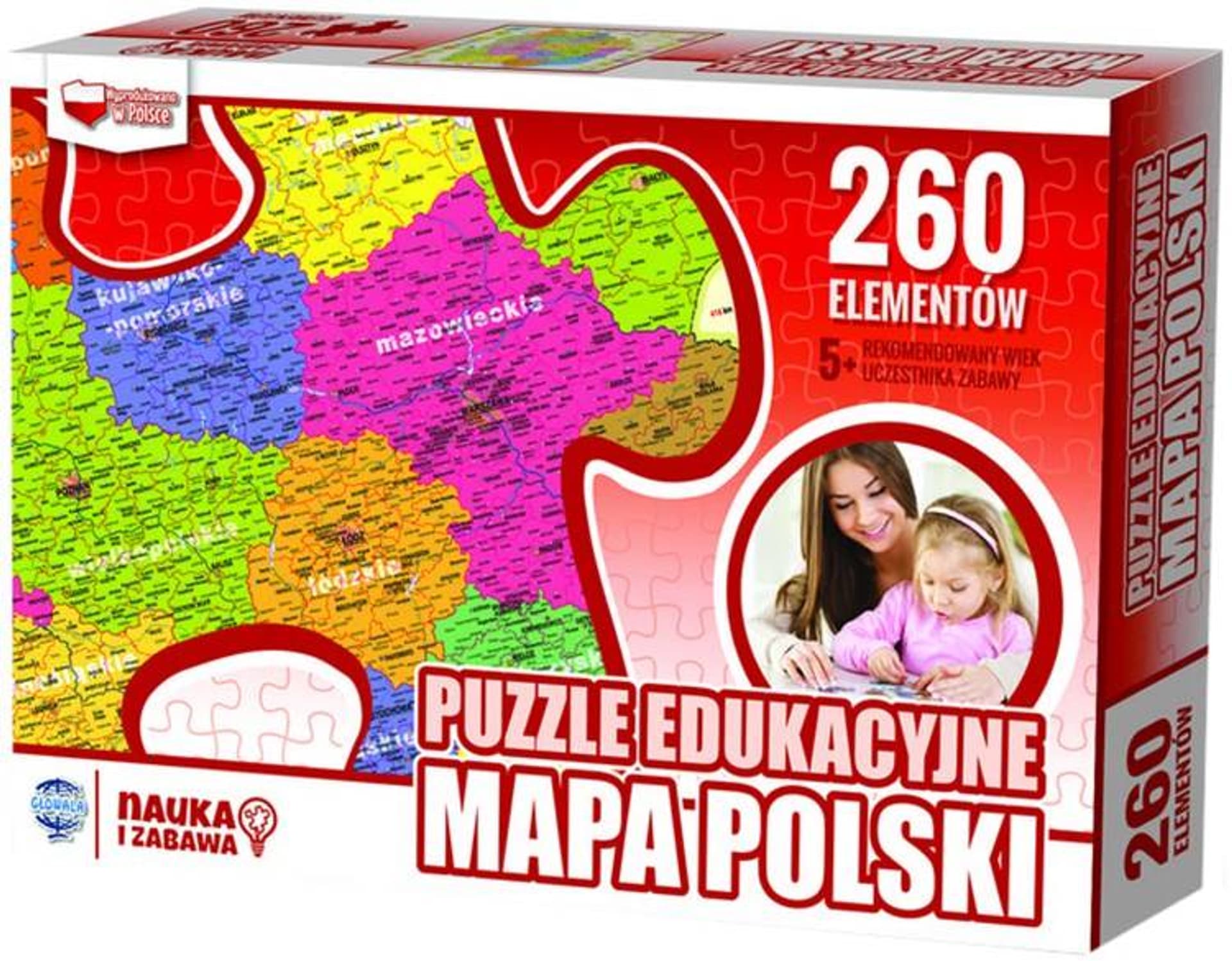 

PUZZLE MAPA POLSKI 260 ELEMENTÓW