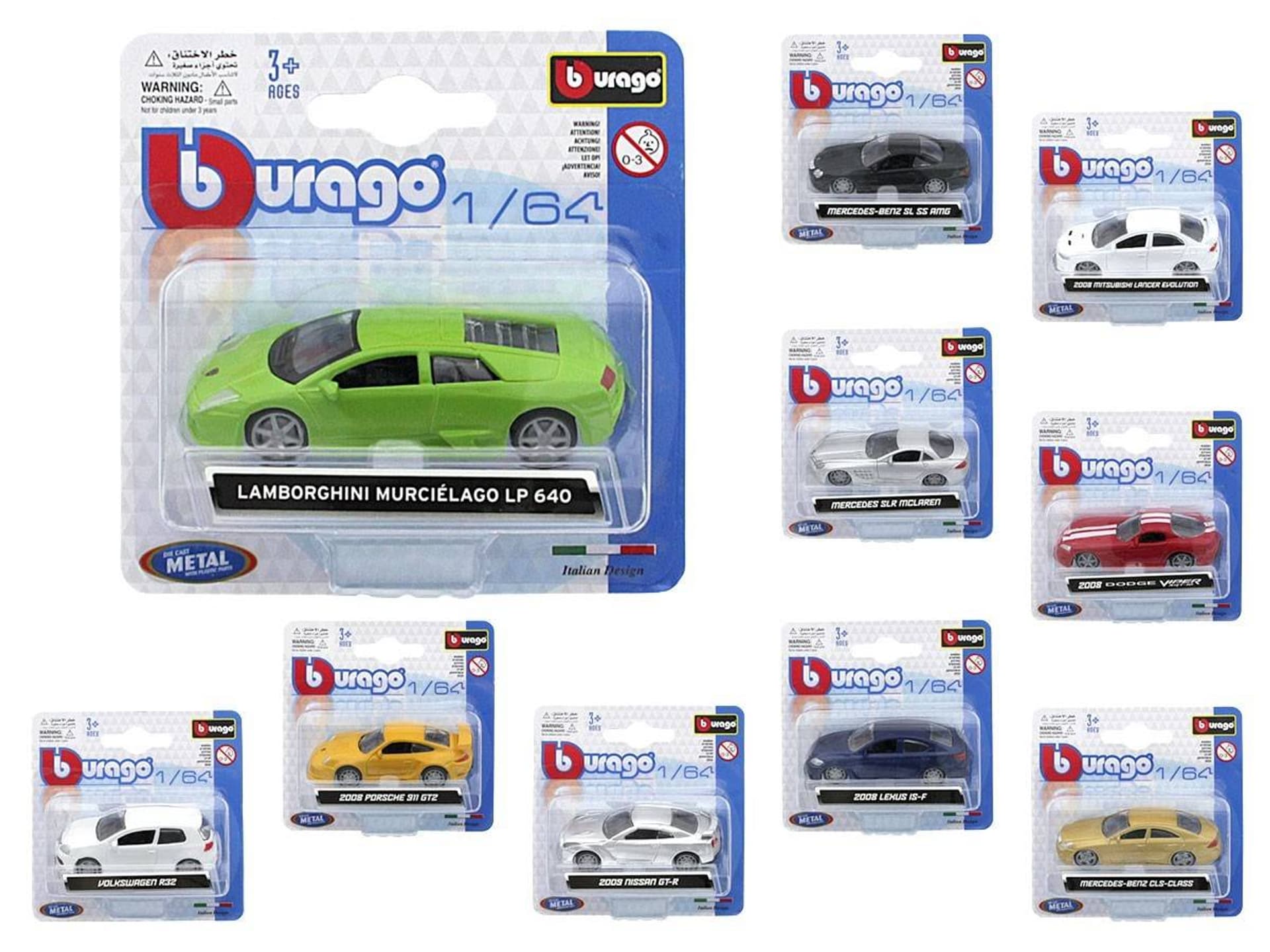 

AUTO METALOWE BBURAGO MIX 1:64
