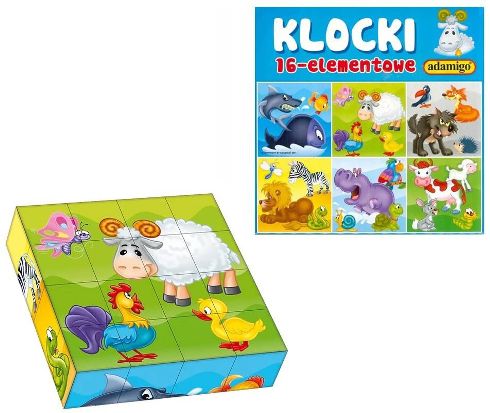 

KLOCKI OBRAZKOWE 16 ELEMENTÓW MIX WZORÓW