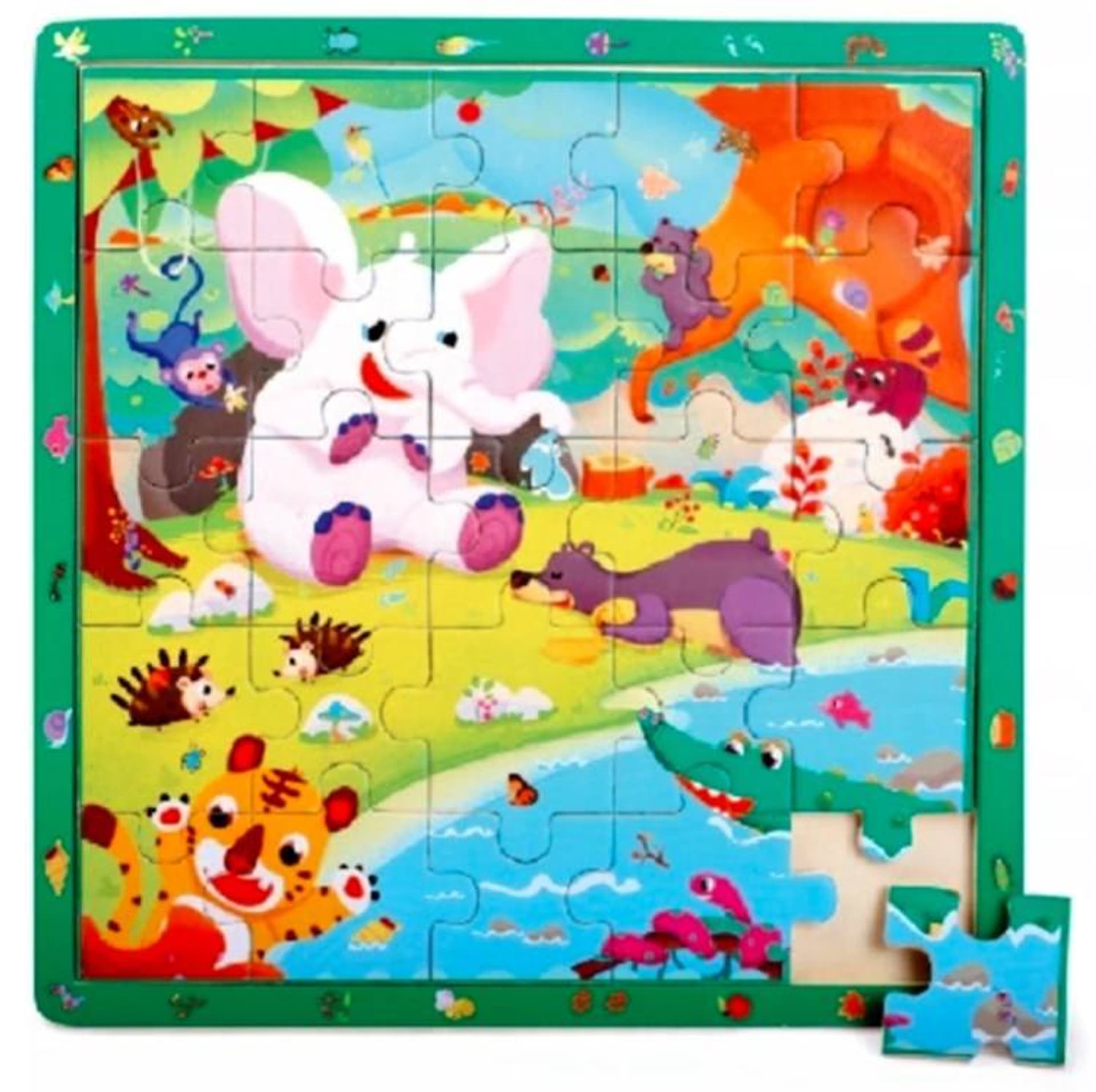 

Top Bright - Drewniana gra & puzzle dżungla (25 el.)