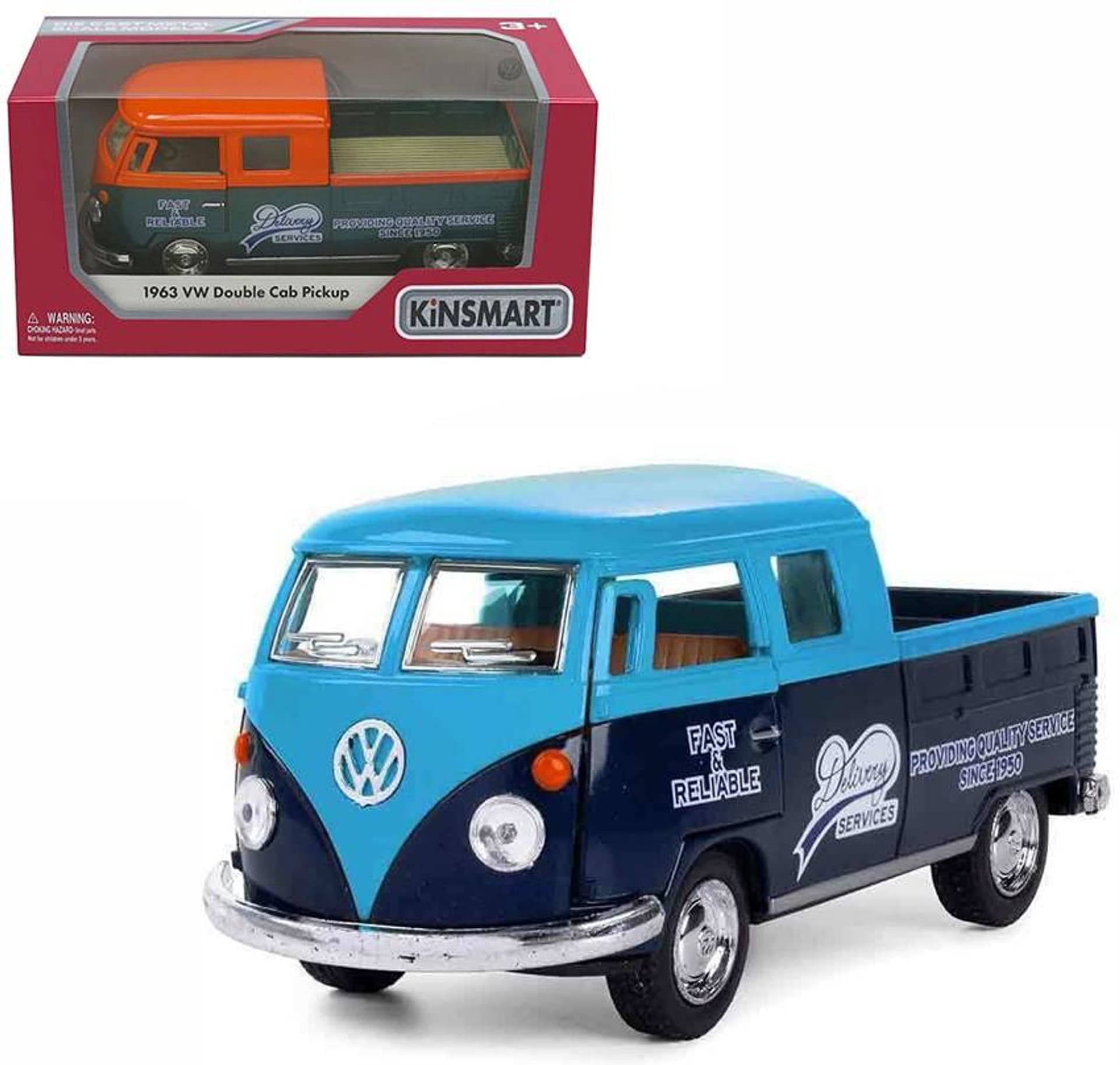 

VOLKSWAGEN BUS DOUBLE CAB PICKUP 1:34