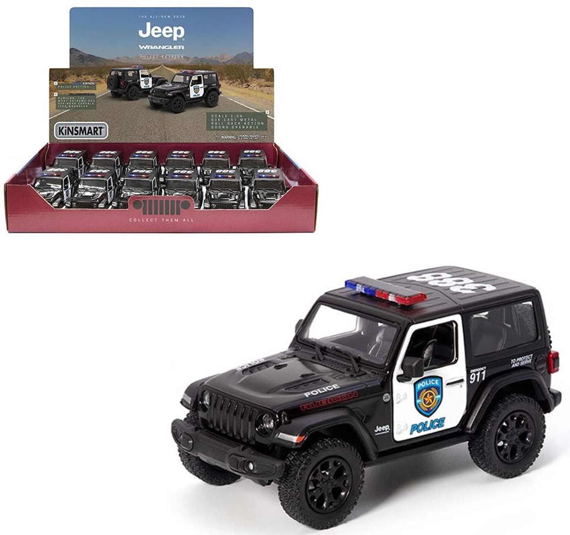 

2018 JEEP WRANGLER POLICJA 1:34