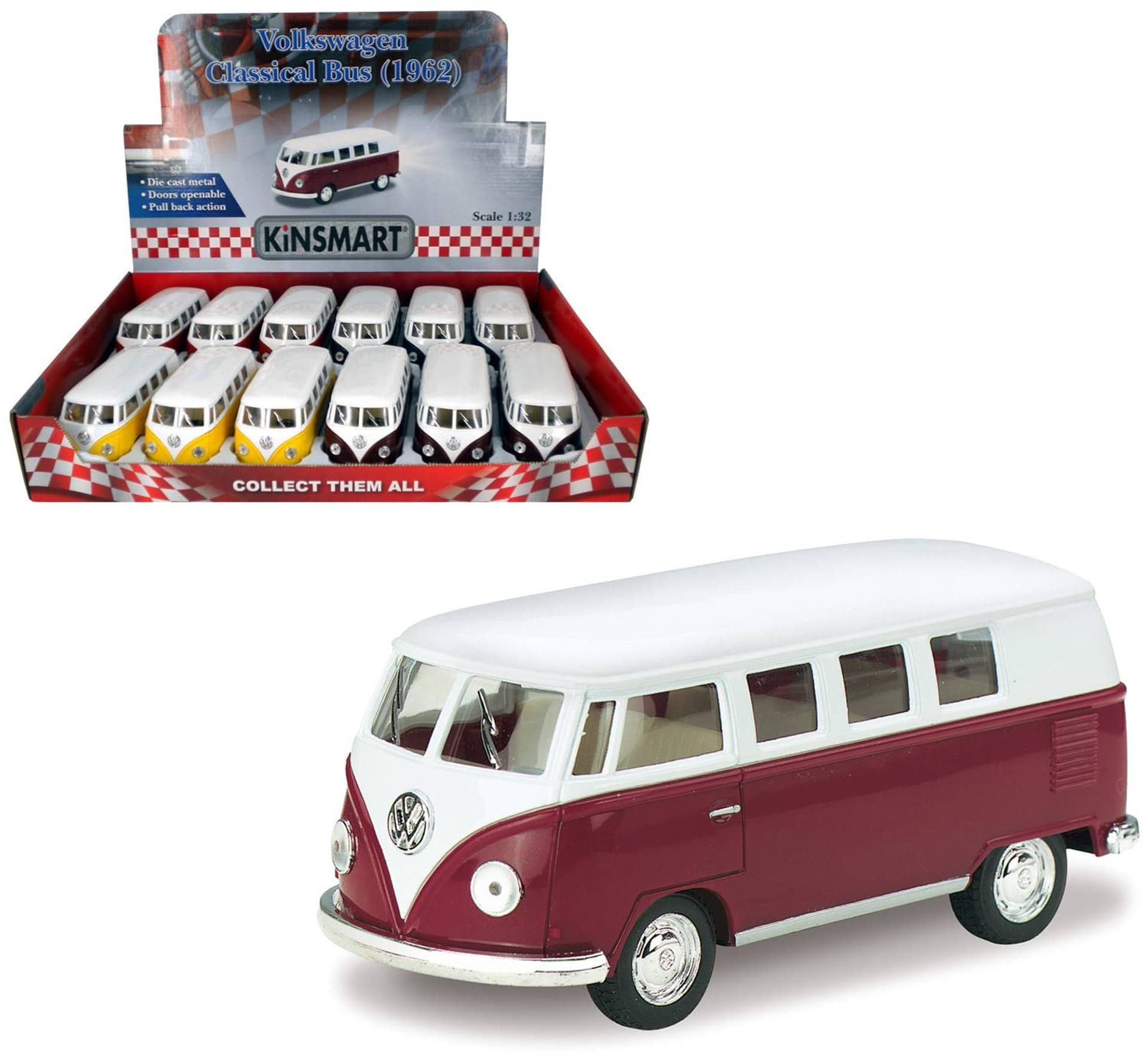 

1962 VOLKSWAGEN CLASSICAL BUS 1:32