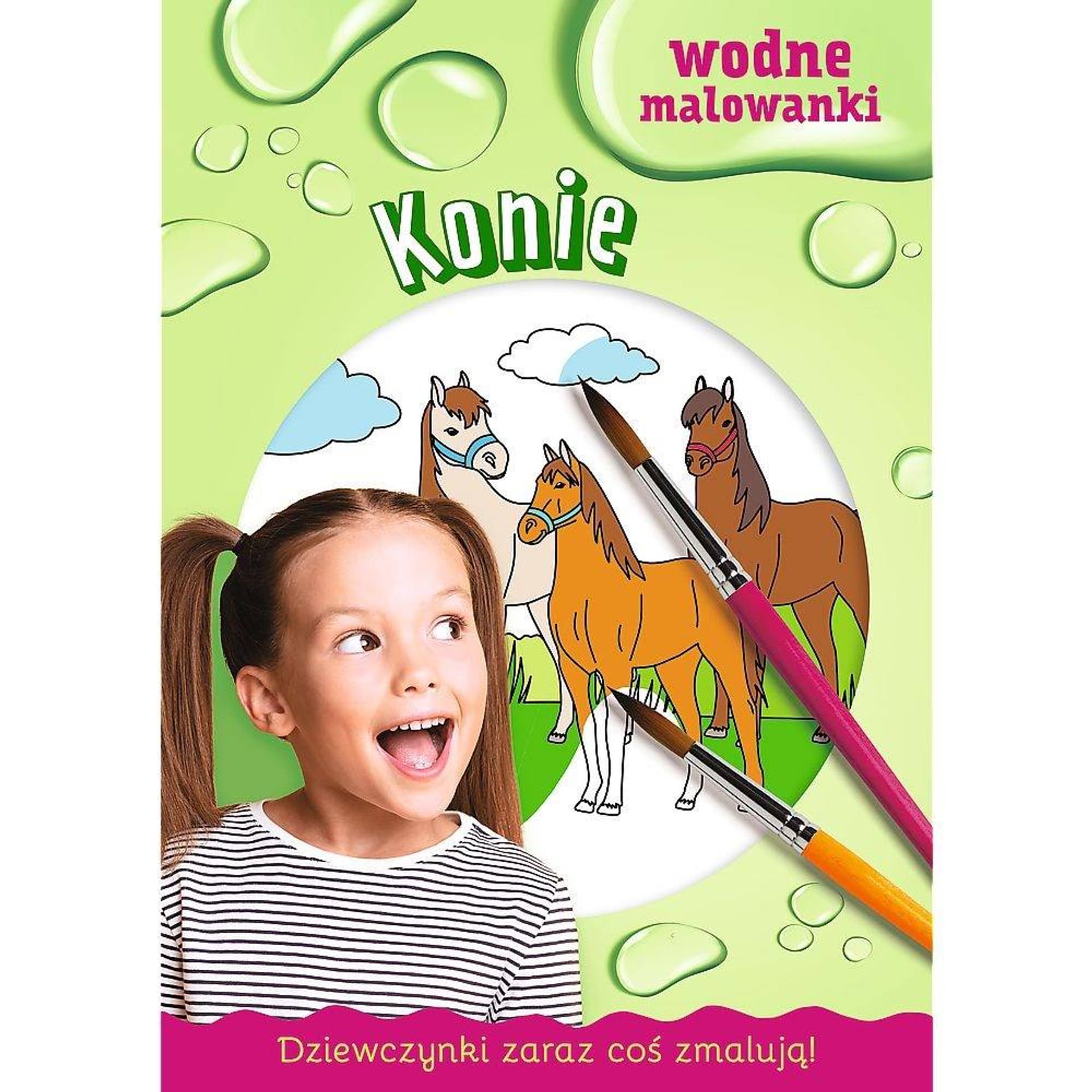 

DZIEWCZYNKI MALOWANKI WODNE - KONIE