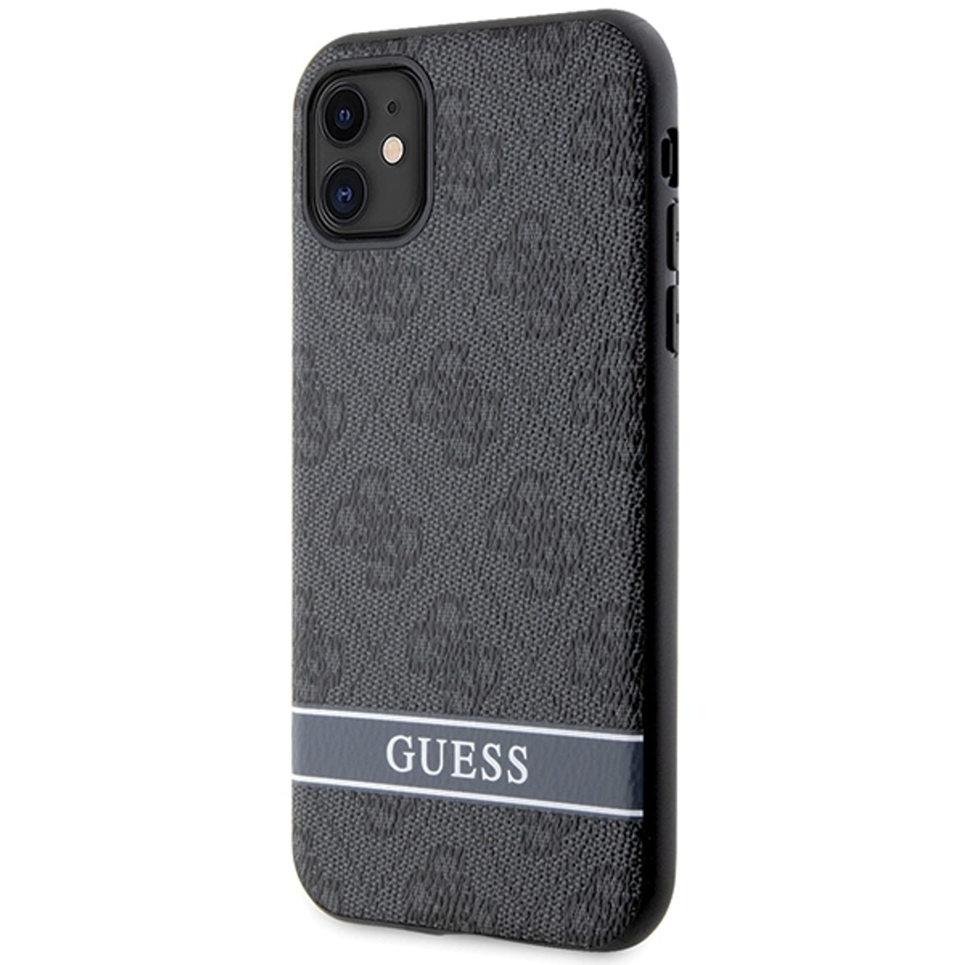 

Guess GUHCN61P4SNK iPhone 11 / Xr szary/grey hardcase 4G Stripe