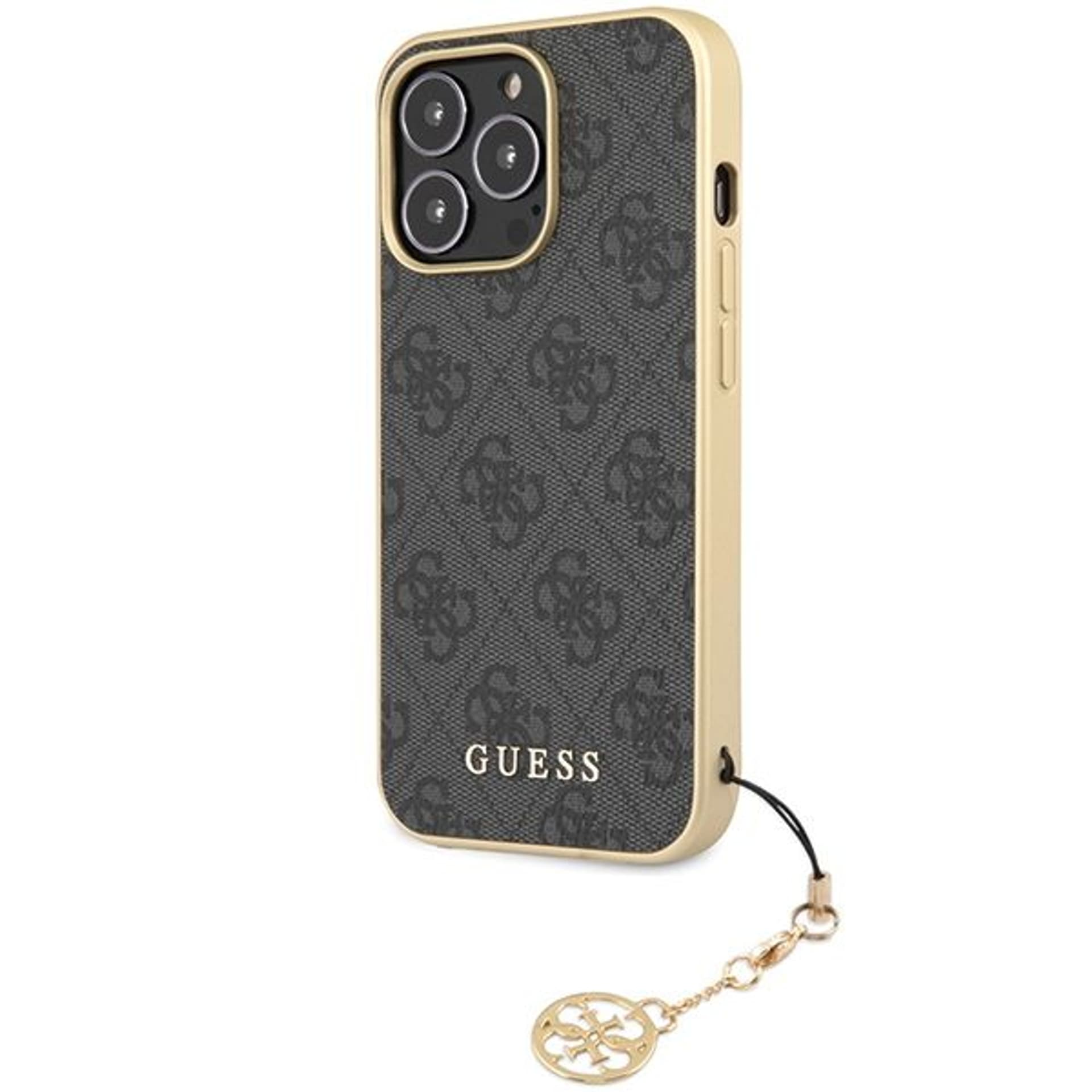 

Guess GUHCP14LGF4GGR iPhone 14 Pro 6,1" szary/grey hardcase 4G Charms Collection