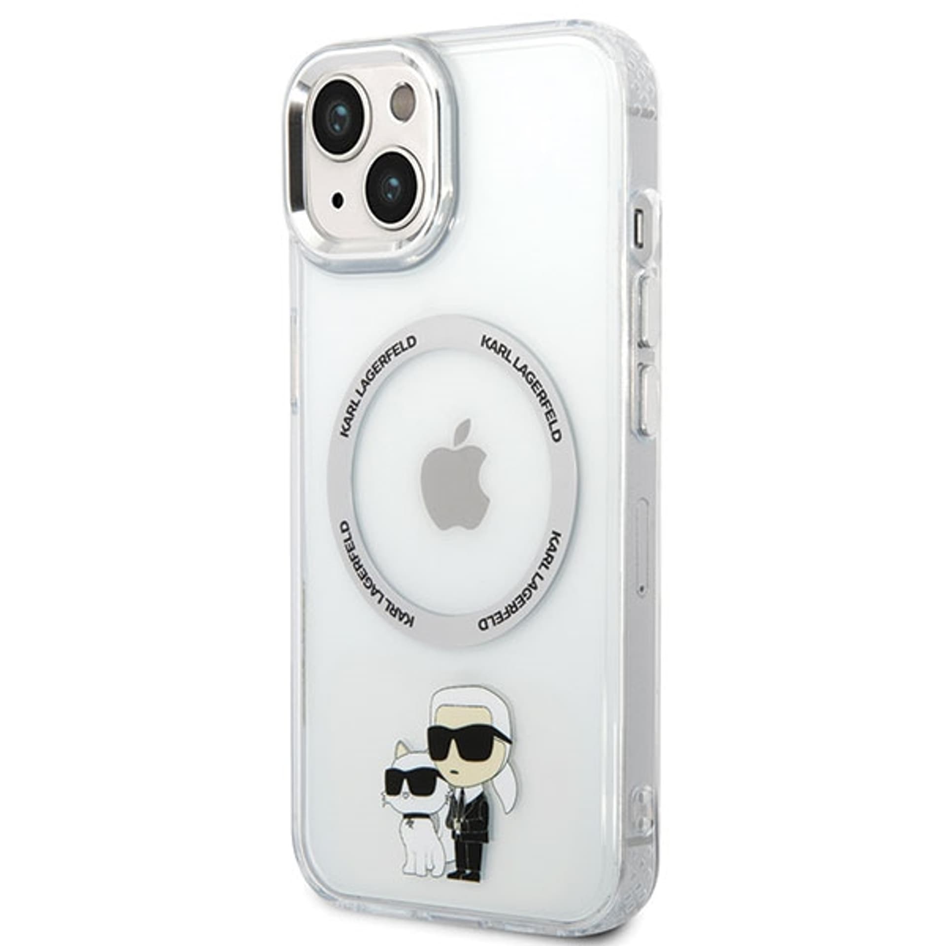 

Karl Lagerfeld KLHMP13MHNKCIT iPhone 13 6.1" hardcase transparent Iconic Karl&Choupette Magsafe