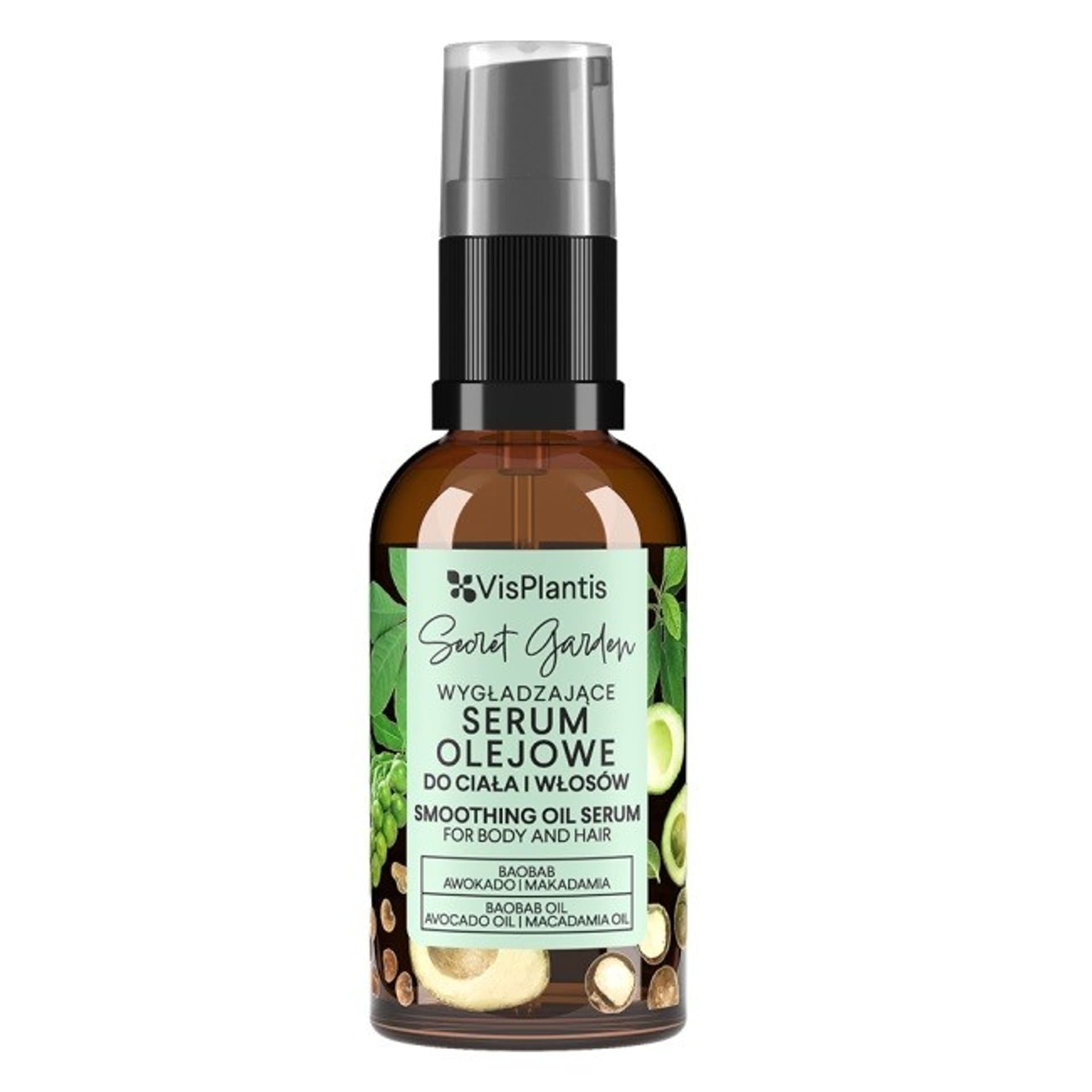 

VIS PLANTIS Wygładzające Serum olejowe do ciała i włosów - Baobab & Awokado & Makadamia 30ml