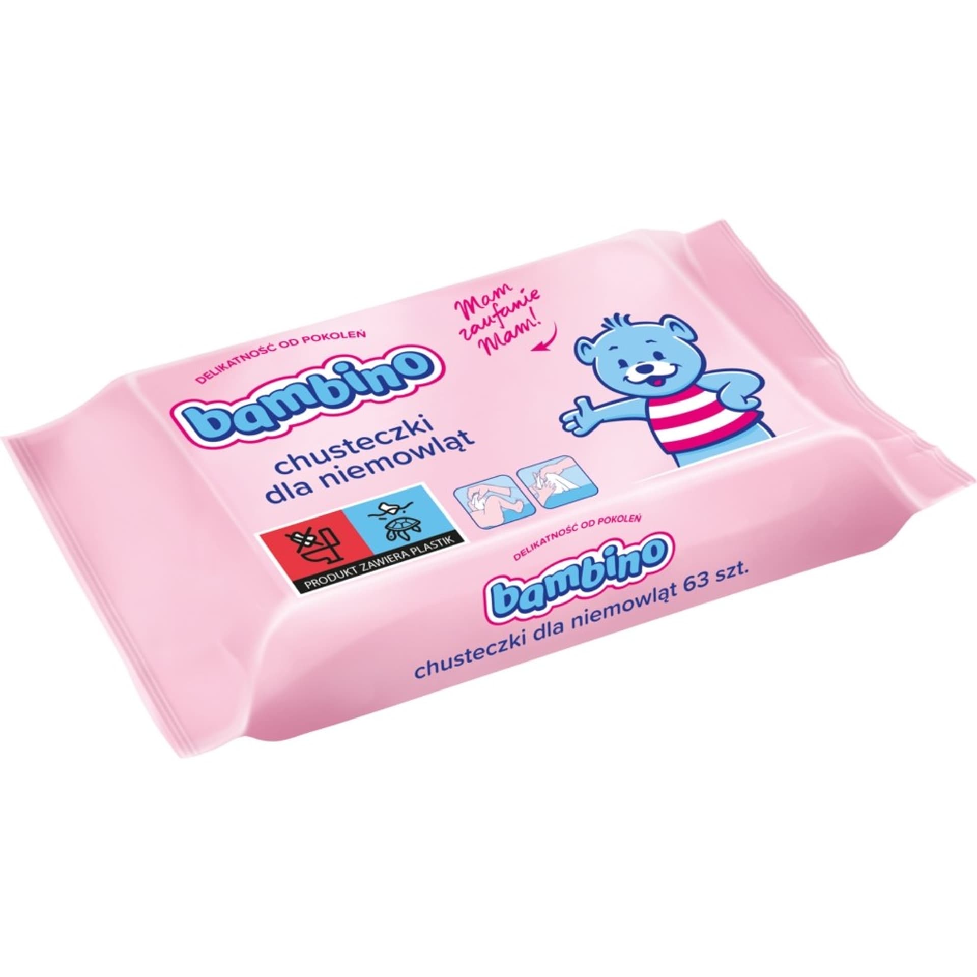 

BAMBINO Chusteczki dla niemowląt 1op.-63szt
