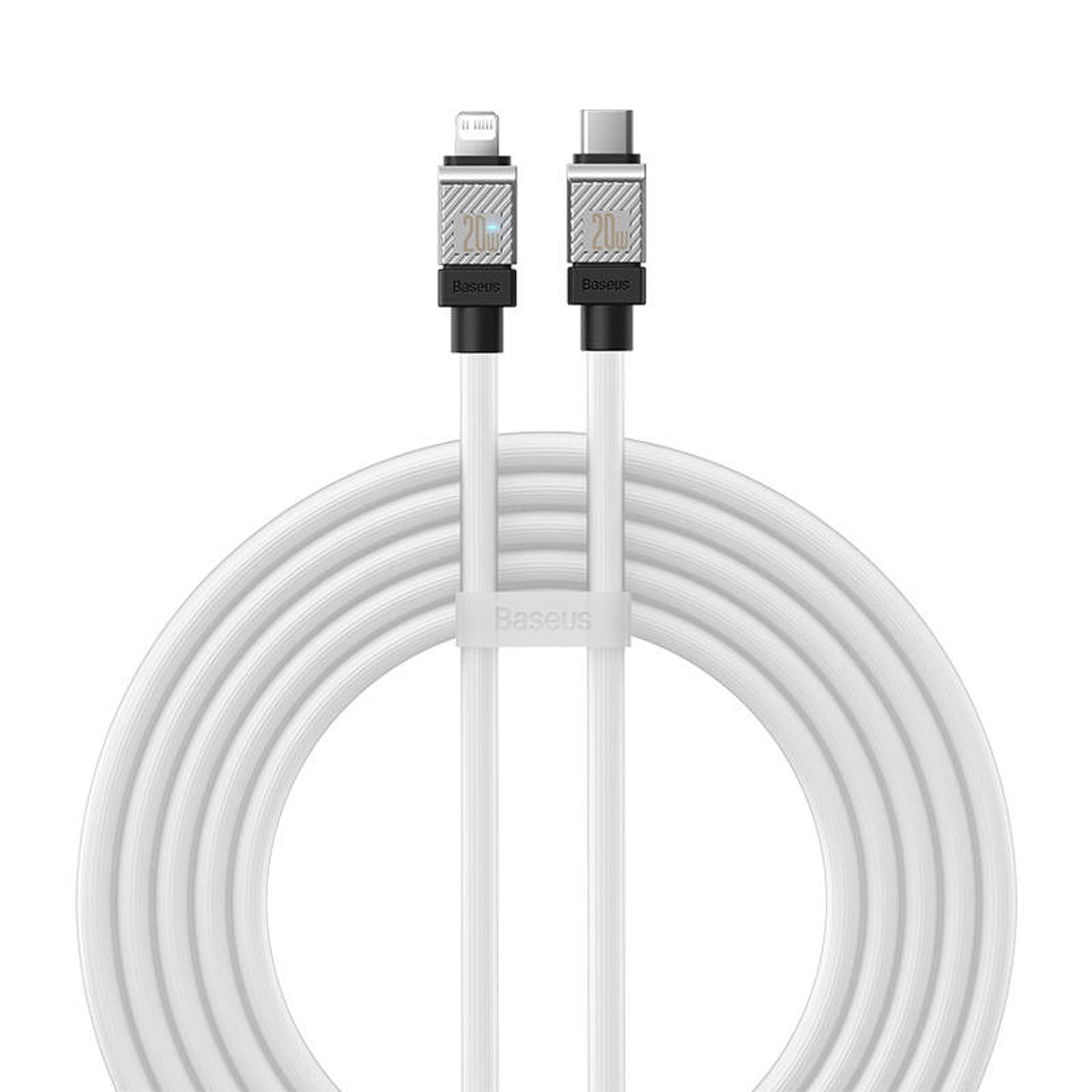 

Kabel szybko ładujący Baseus USB-C do Lightning CoolPlay Series 20W 2m (biały)
