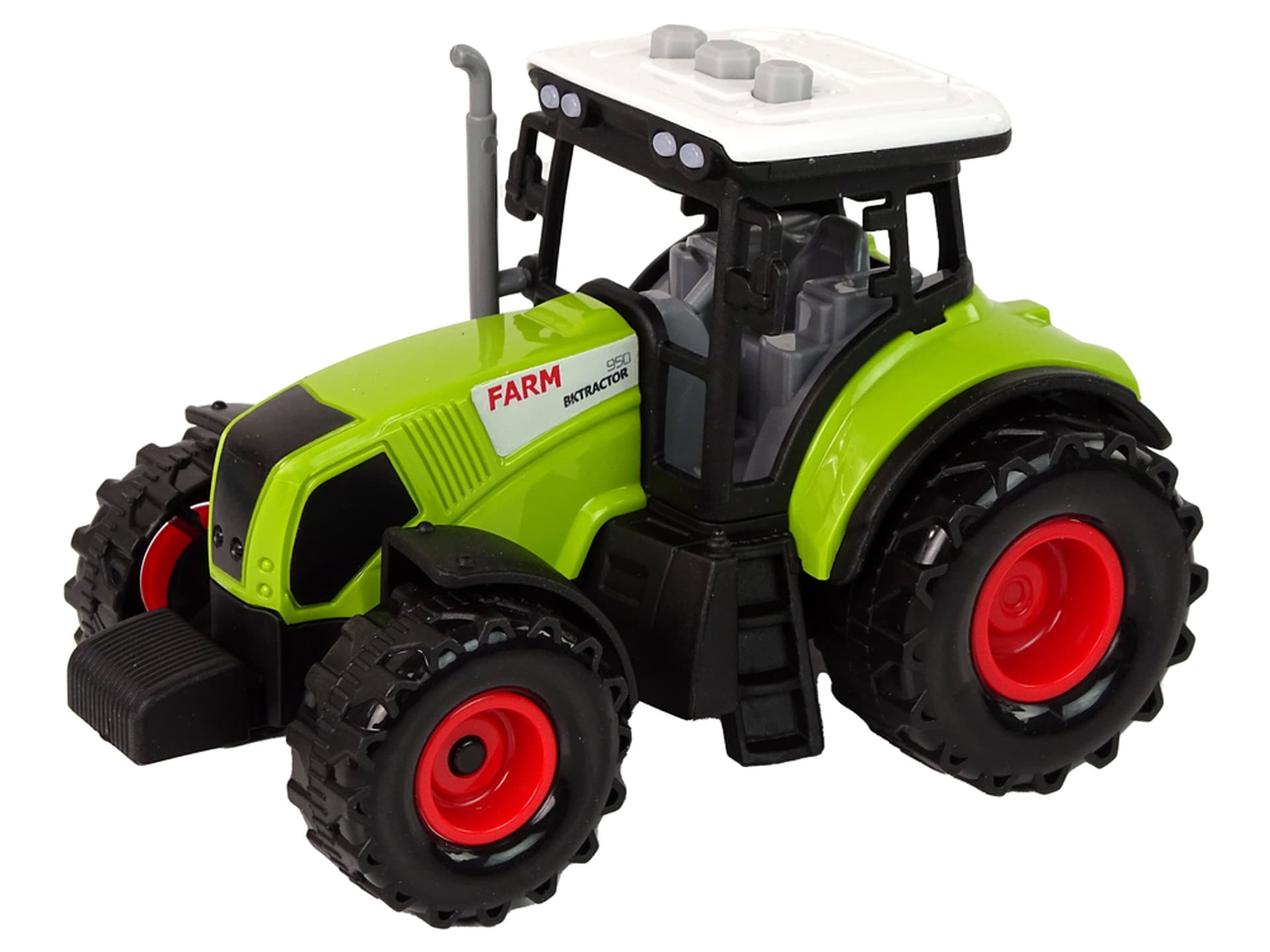 

Zestaw Traktor z Maszynami Przyczepa Cysterna Dźwięki LED