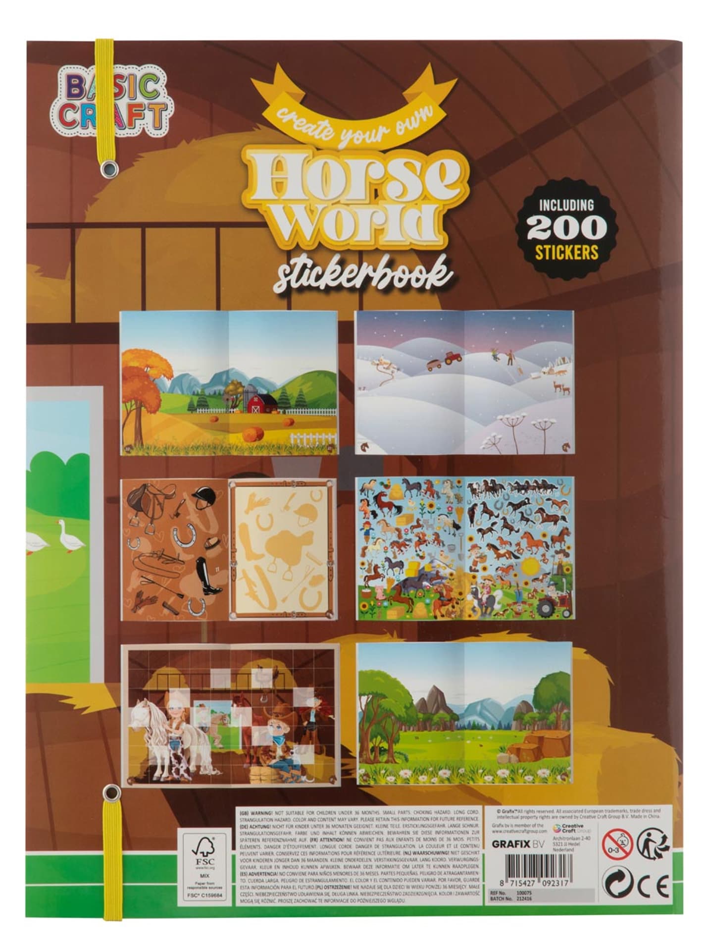 

Magical Horse Sticker World Book + 200 stickers