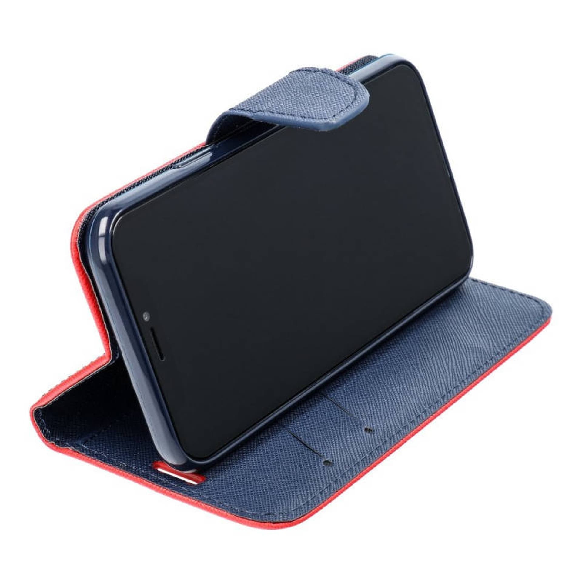 

Etui MOTOROLA MOTO G 5G Fancy Case Portfel z Klapką czerwono-granatowe