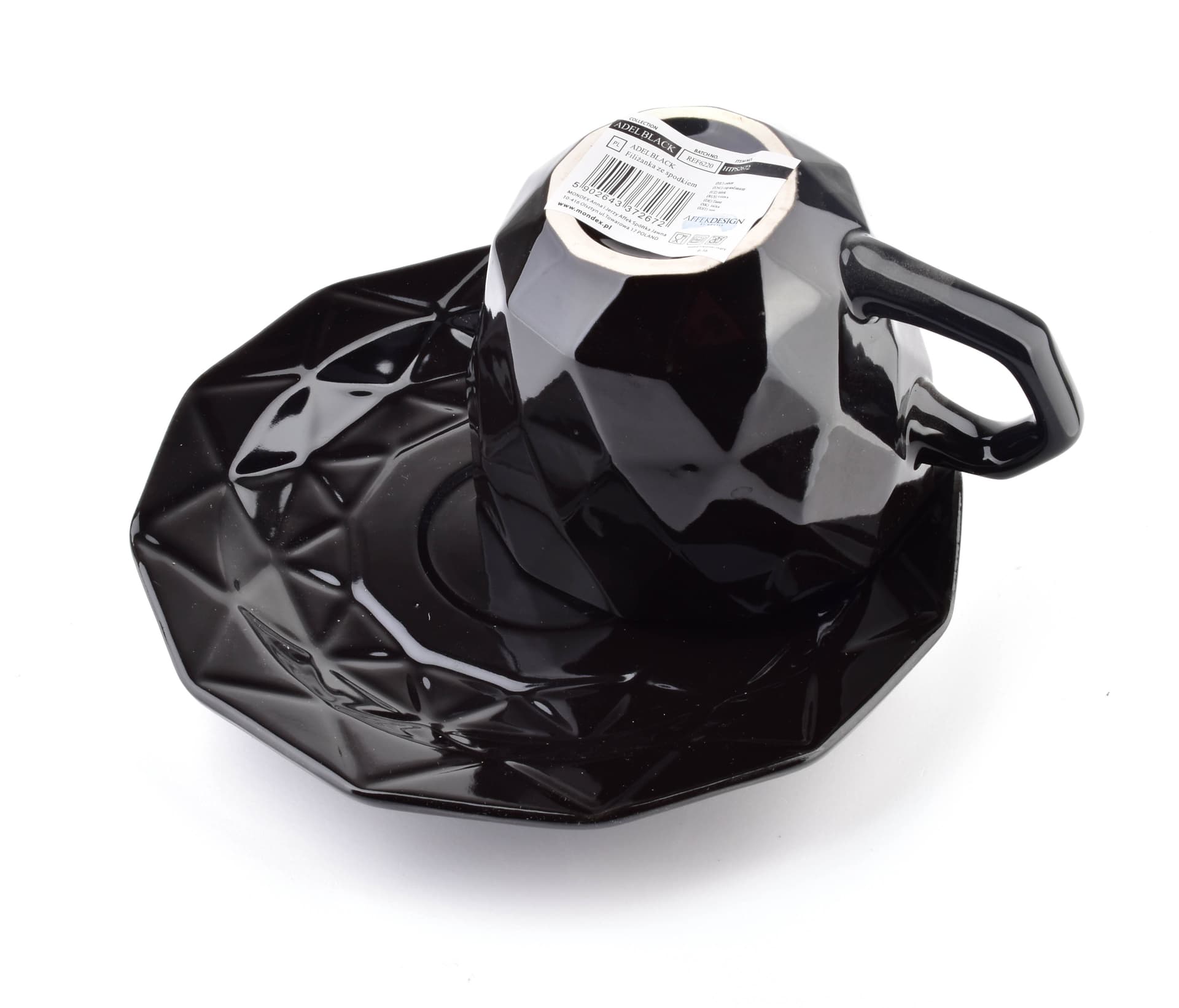 

ADEL BLACK Filiżanka ze spodkiem 280ml