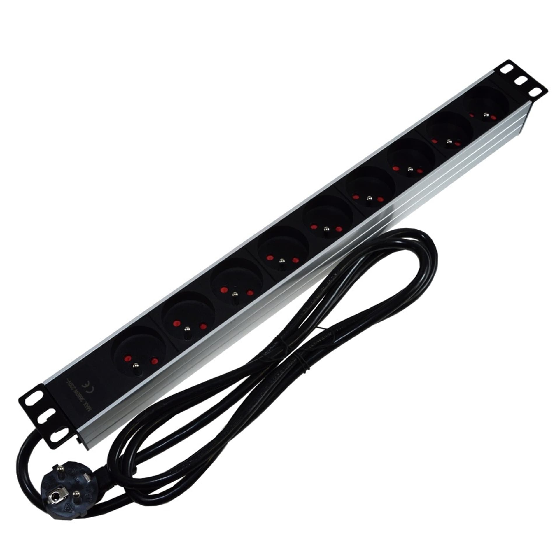

Listwa zasilająca RACK 19'' 1U 9 gniazd