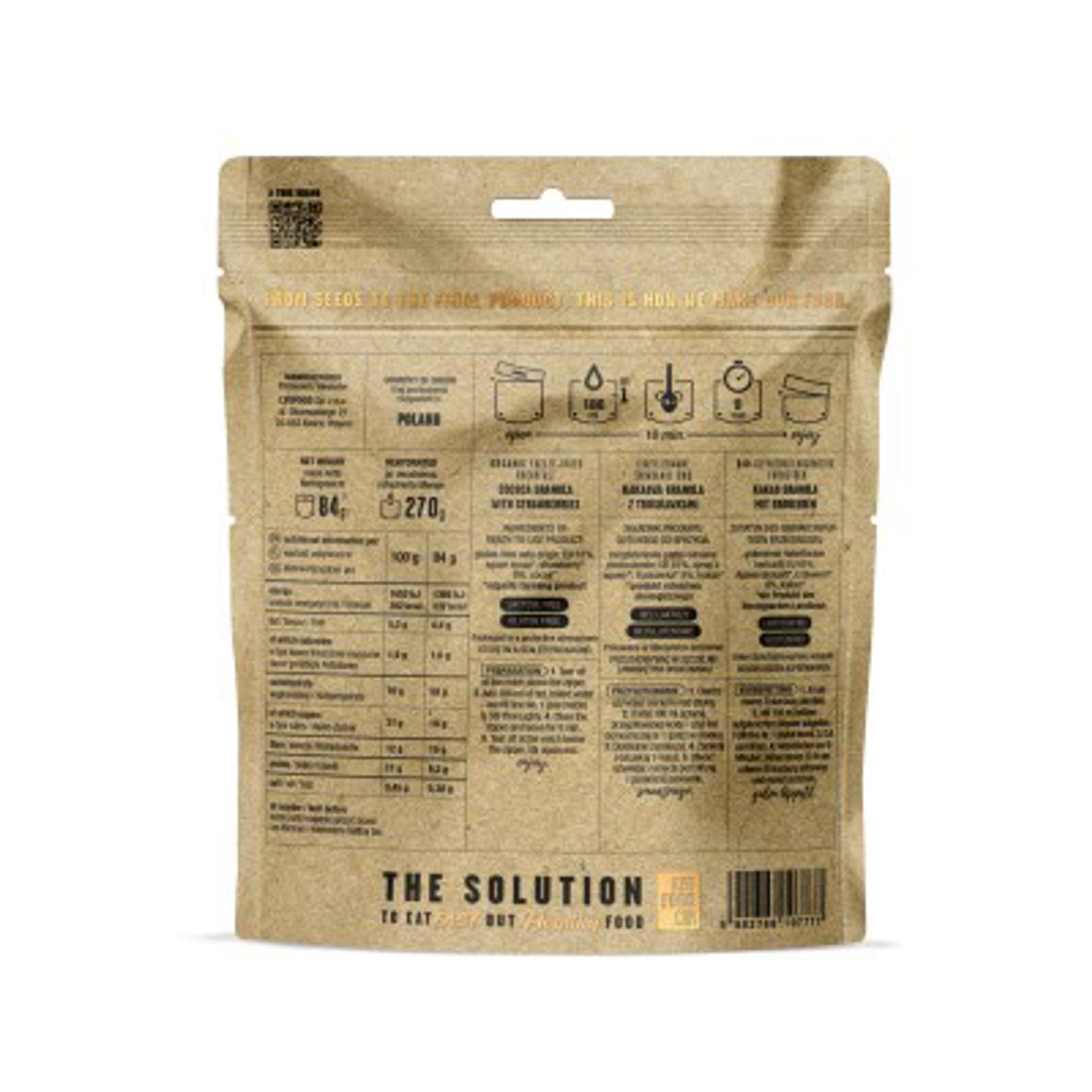 

Danie liofilizowane Lyofood Eko granola kakaowa z truskawkami 270 g