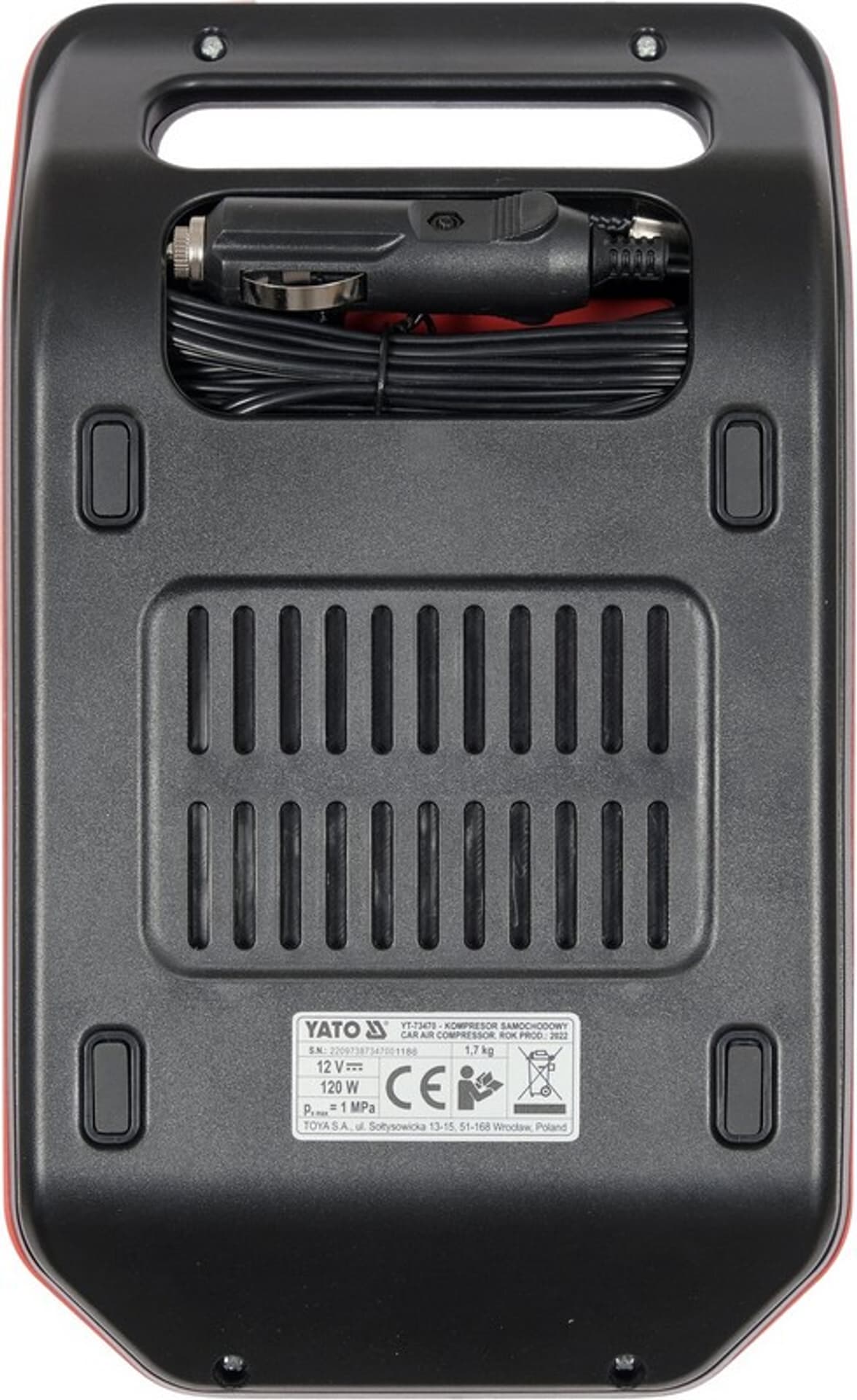 

KOMPRESOR SAMOCHODOWY Z WYŚWIETLACZEM LED 120W