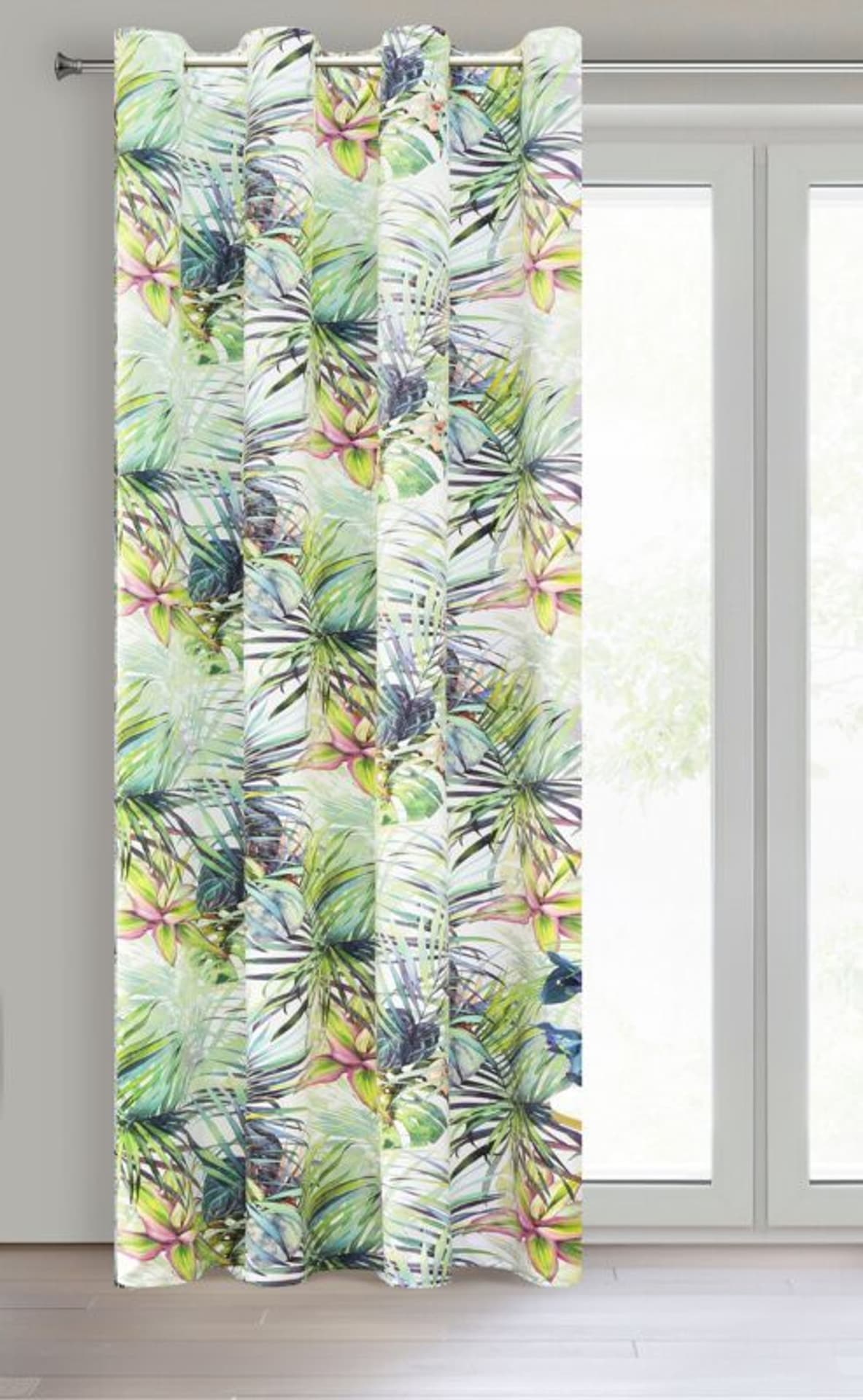 

Zasłona ROMMY 140x250 cm biało zielona