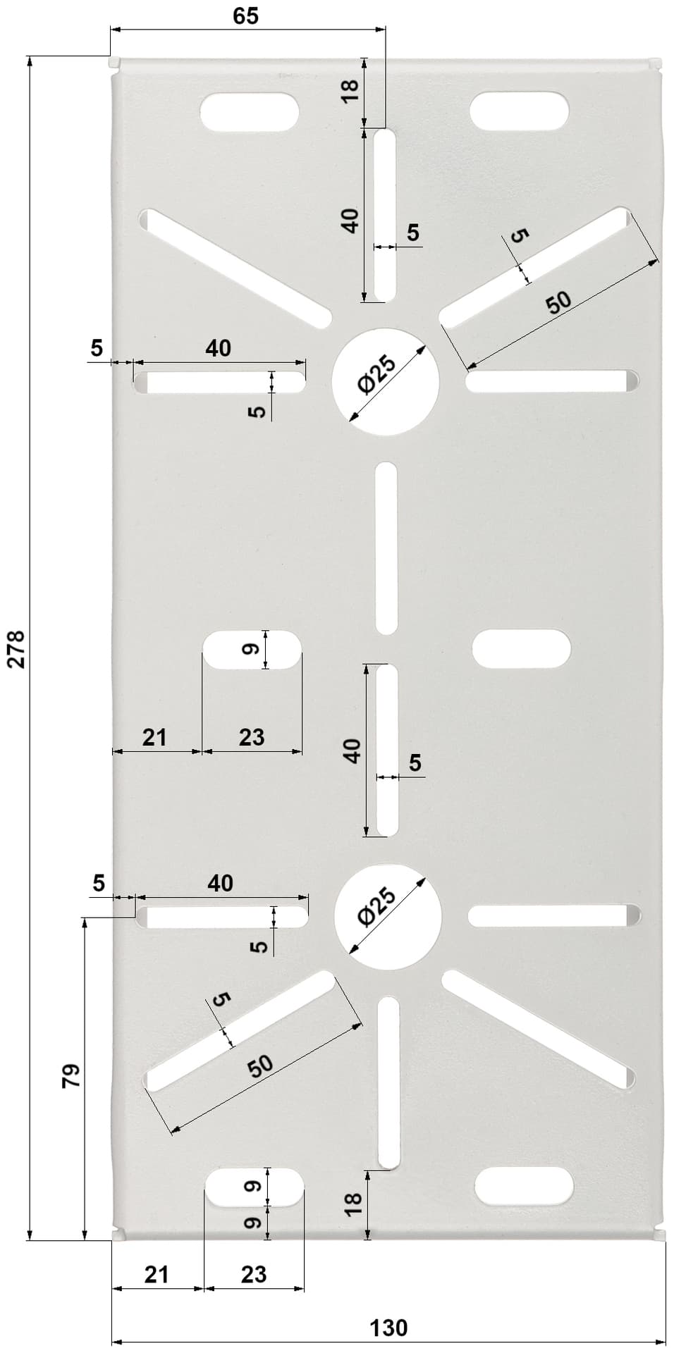 

BLACHA MONTAŻOWA BM-130X280 PODWÓJNA