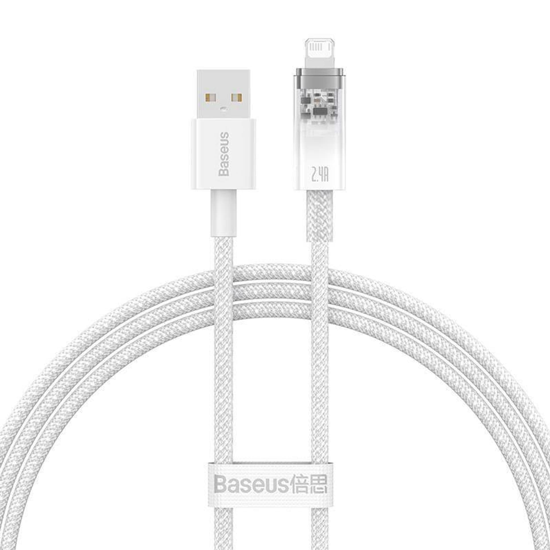 

Kabel szybko ładujący Sm Baseus Explorer 2.4A 1M (Biały)