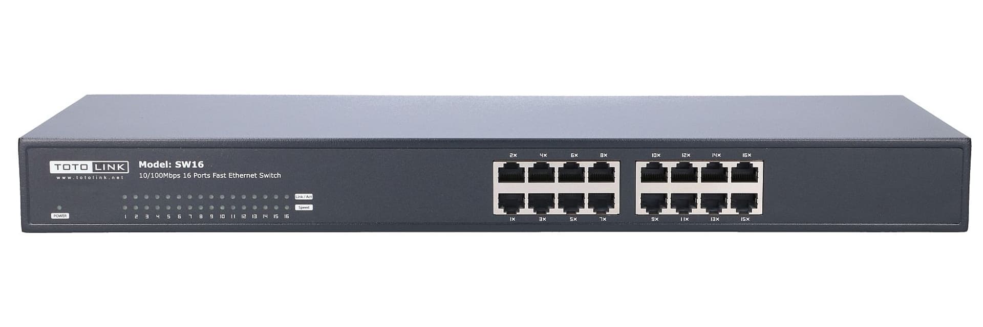 

TOTOLINK SW16 16 PORT 10/100MBPS UNMANAGED SWITCH