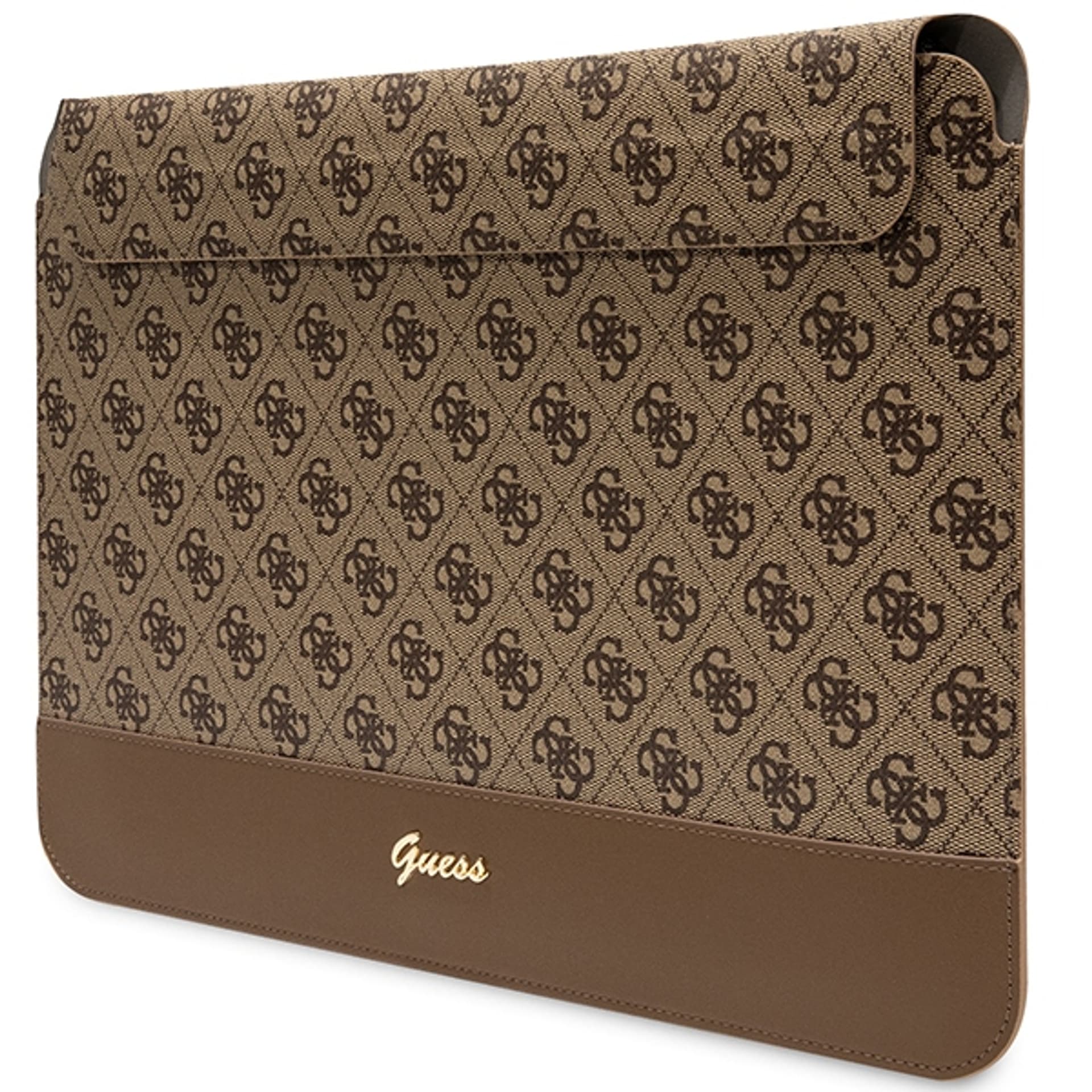 

Guess Sleeve GUCS14PS4SGW 14" brązowy/ brown 4G Stripe Metal Logo