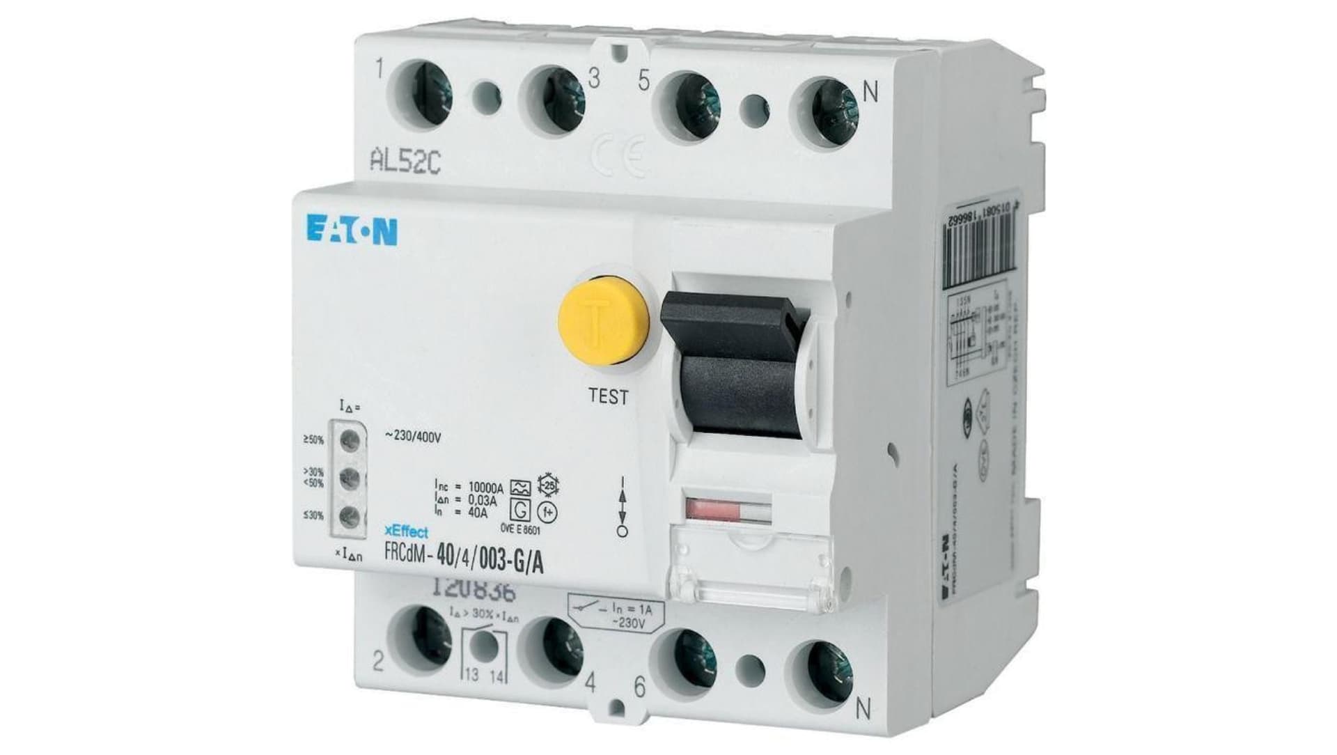 

Wyłącznik różnicowoprądowy 4P 63A 0,03 typ G/A FRCDM-63/4/003-G/A 168650