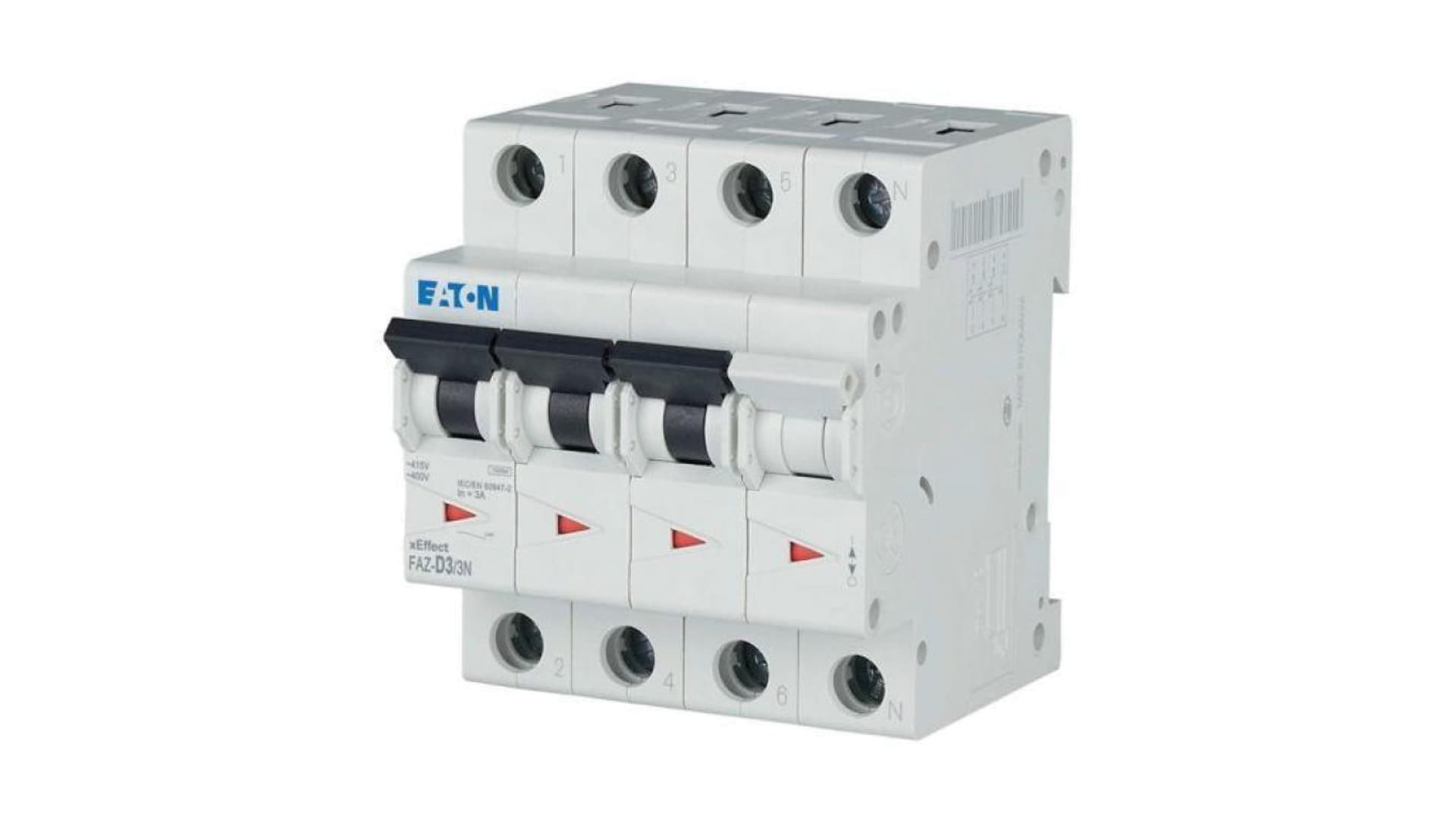 

Wyłącznik nadprądowy 3P+N D 3A 15kA AC FAZ-D3/3N 278988