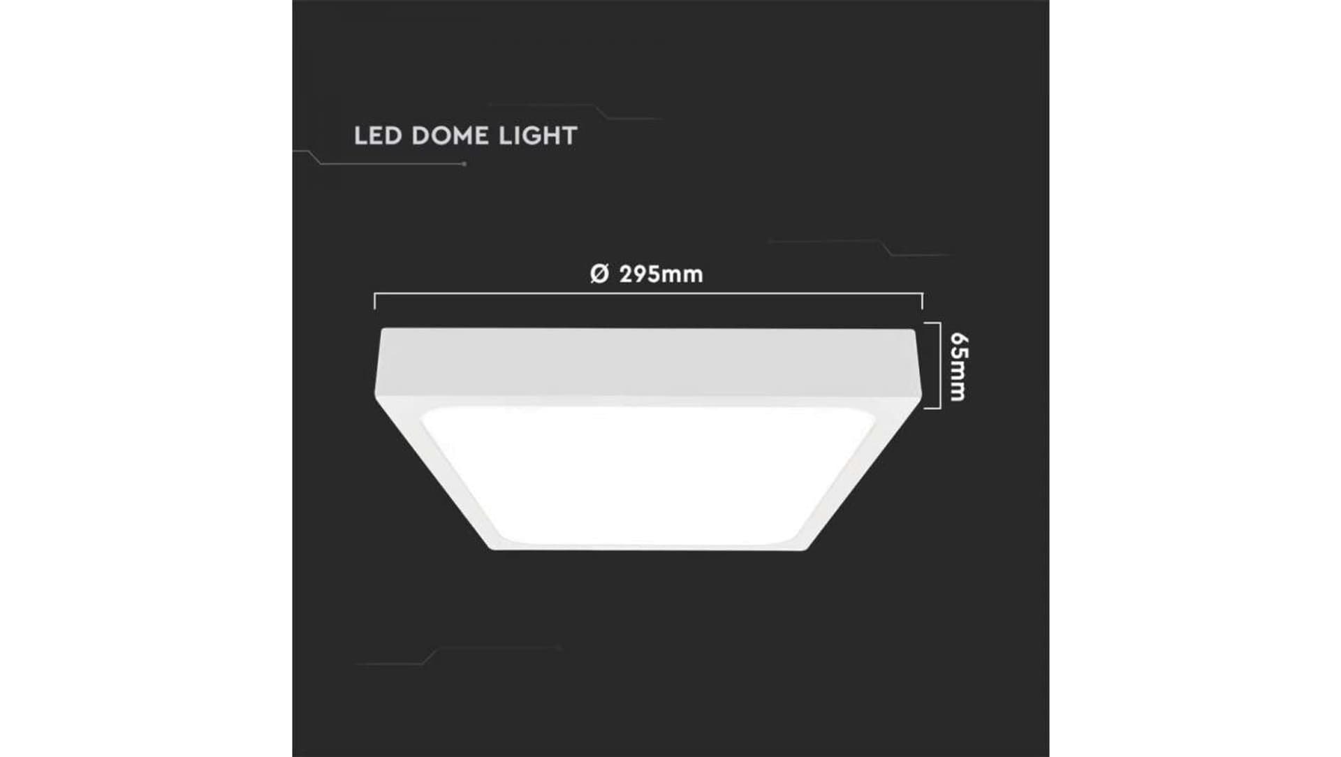 

Plafoniera LED 24W 2400lm 4000K IP44 Kwadrat Mleczny Biała Ramka 7628