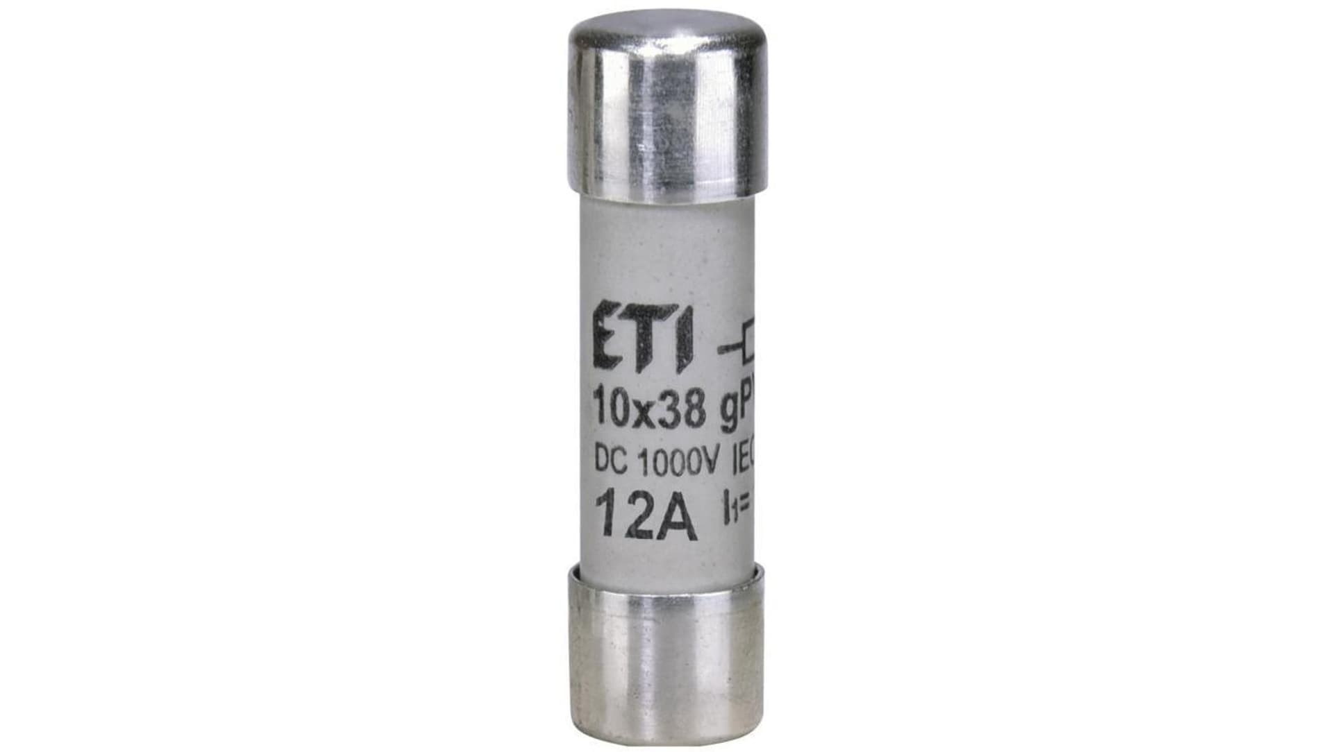 

Wkladka bezpiecznikowa cylindryczna PV 10x38mm 12A gPV 1000V DC CH10 002625077