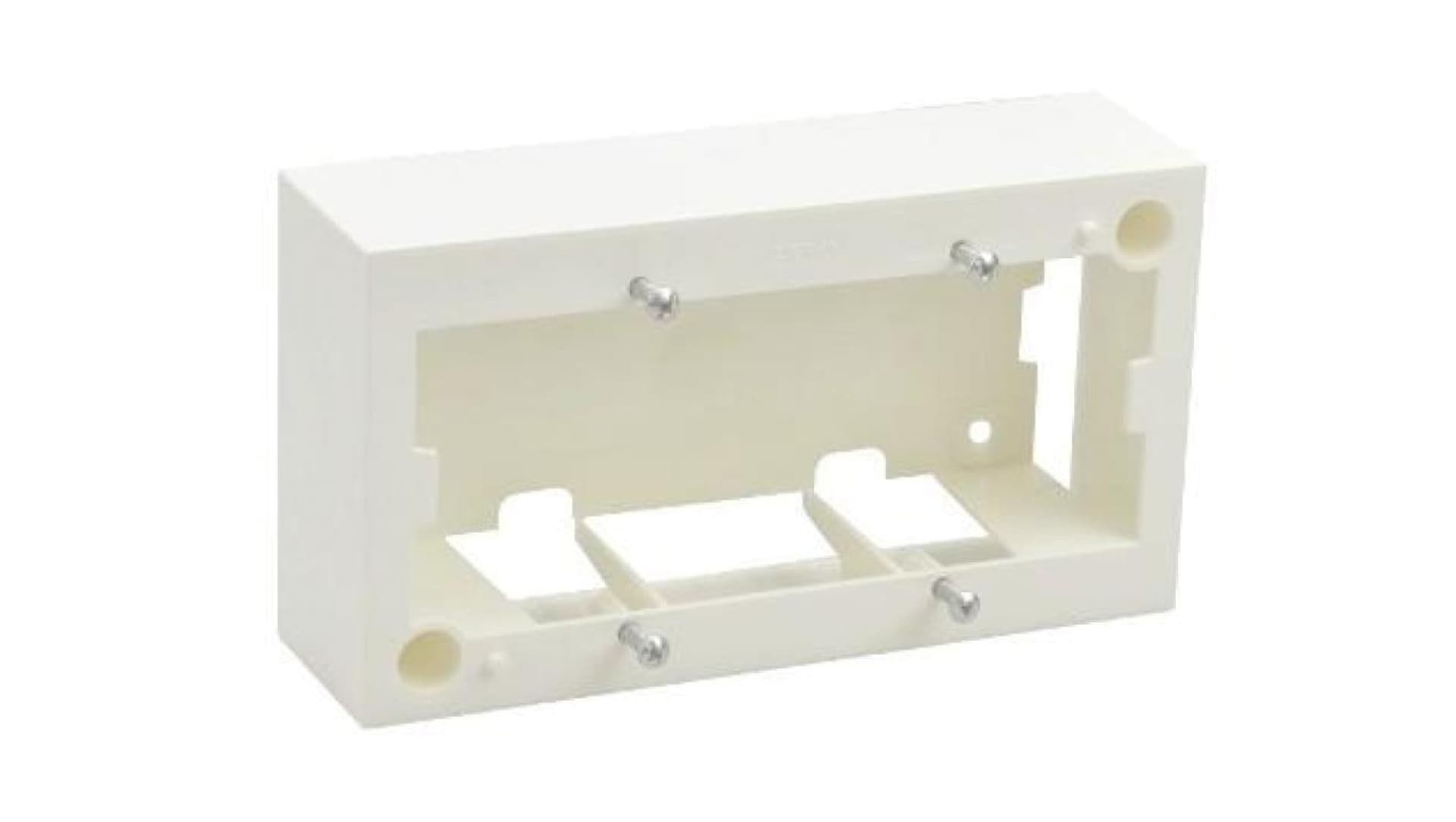 

Puszka natynkowa podwójna /4 moduły/ biała WP45X4543