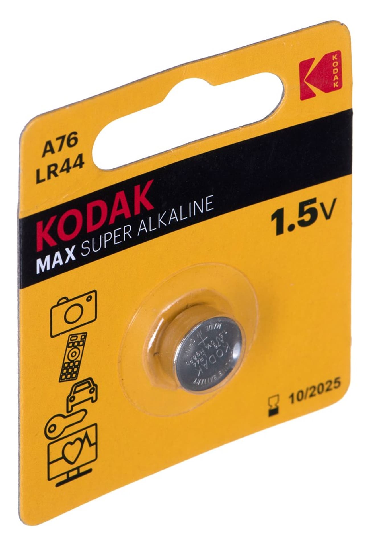 

KODAK BATERIE ALKALICZNE ULTRA A76 LR 44 BLISTER 1 SZT.