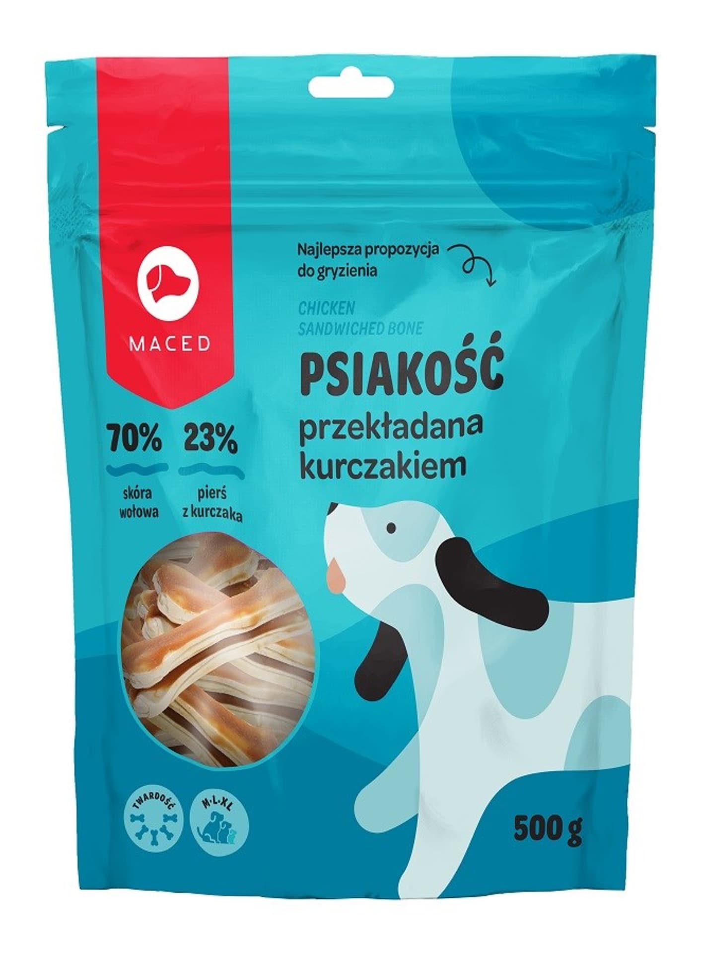 

MACED SM Kości przekładane kurczakiem 15cm/500g