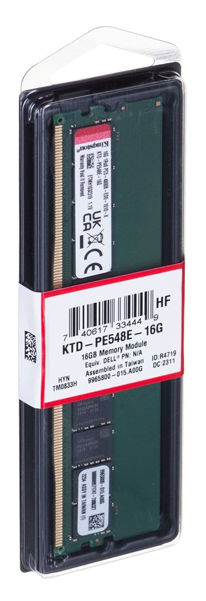 

Pamięć Kingston dedykowana do Dell 16GB DDR5-4800Mhz ECC Module